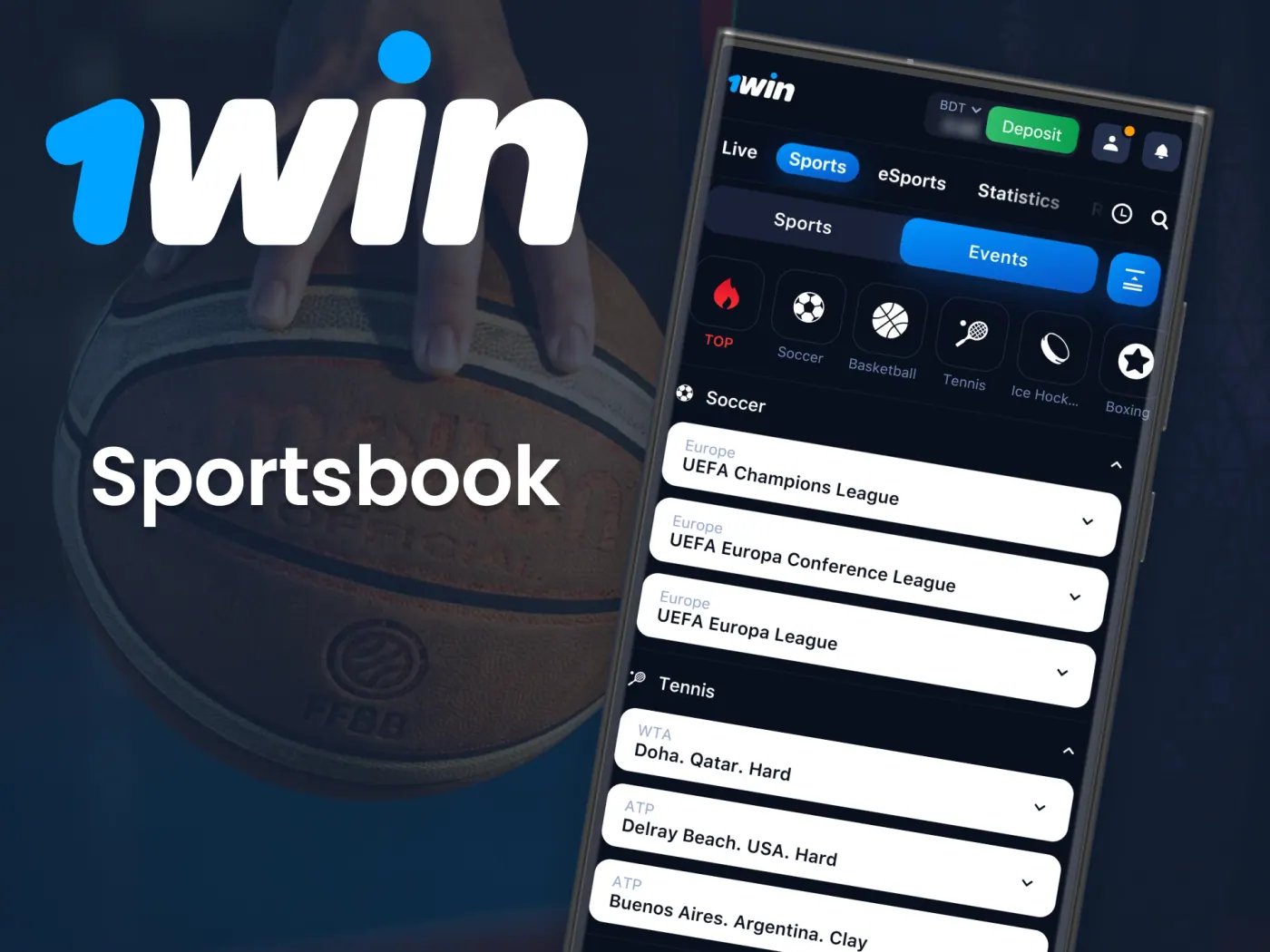 Wager on sports in Bangladesh via the 1Win mobile app.