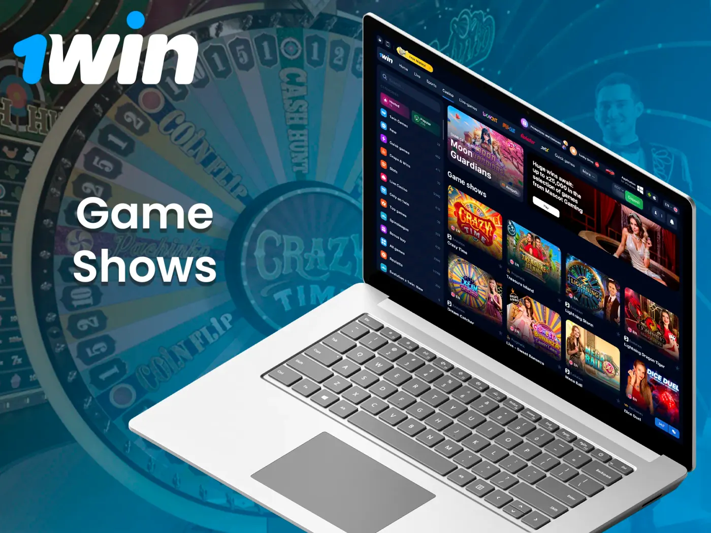 The game shows at 1Win fully immerse players in the casino atmosphere.