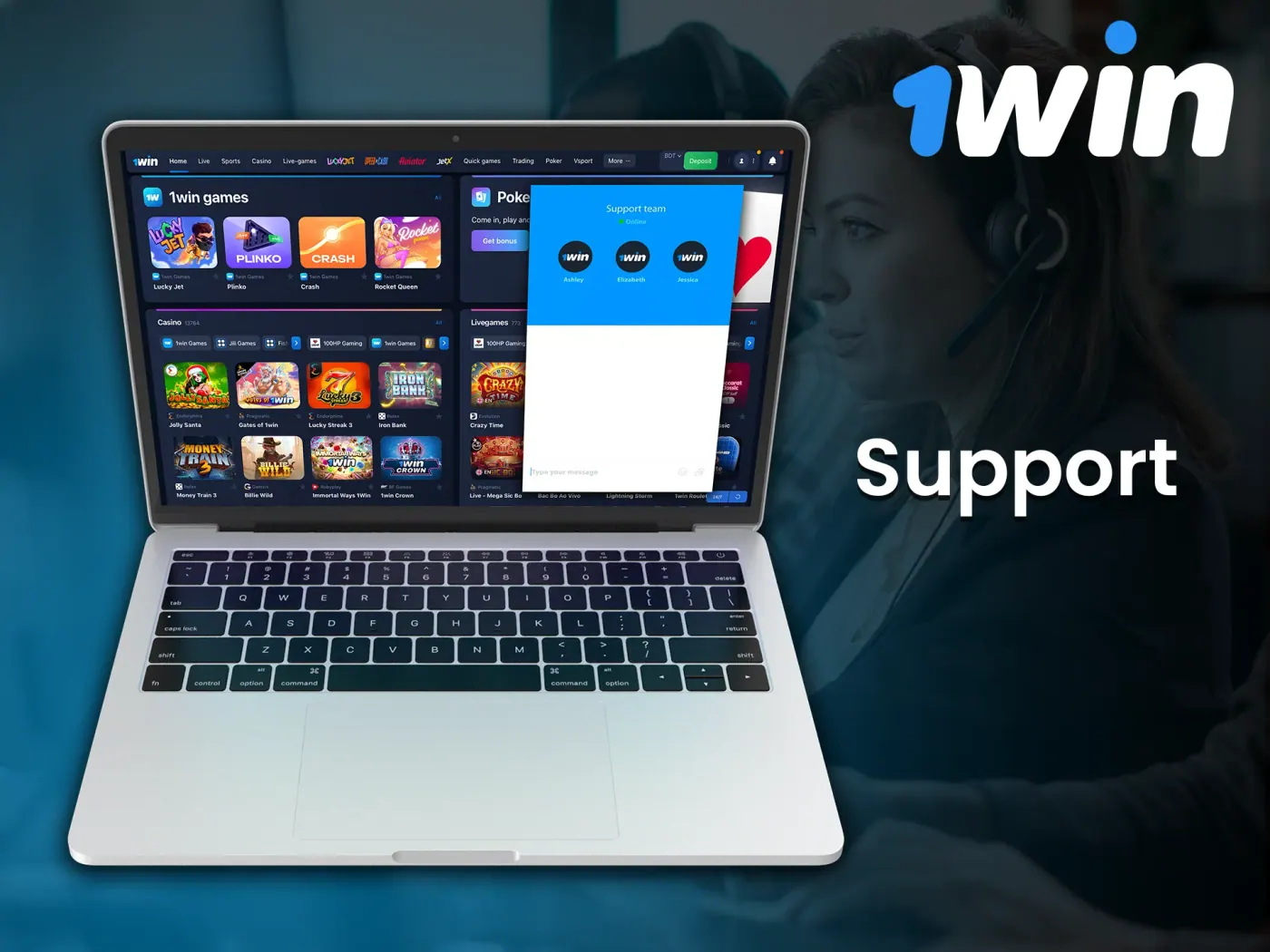 1Win casino support is available for your convenience.