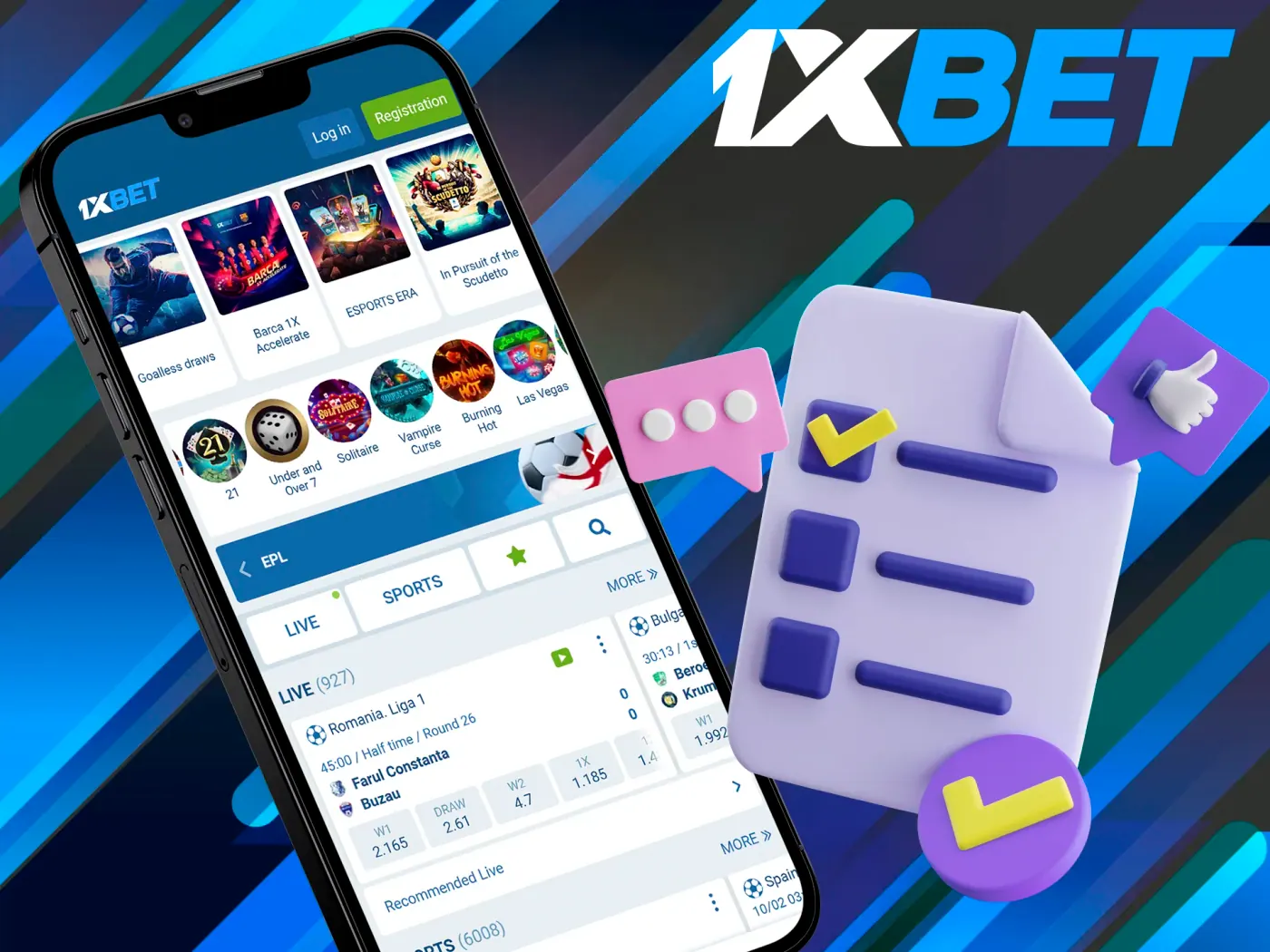 The 1xBet casino app has many different advantages.