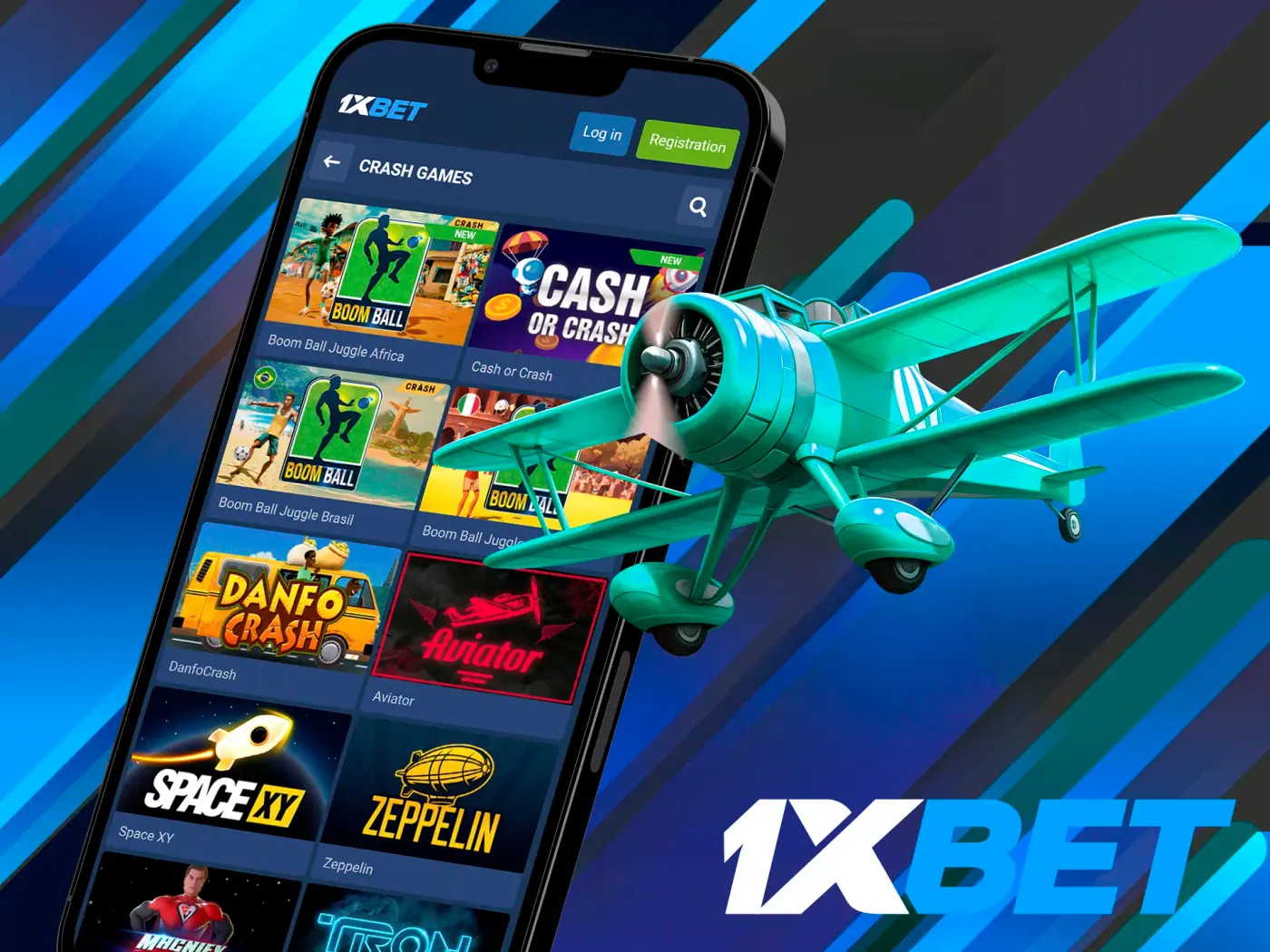 Play crash games at 1xBet and have fun.