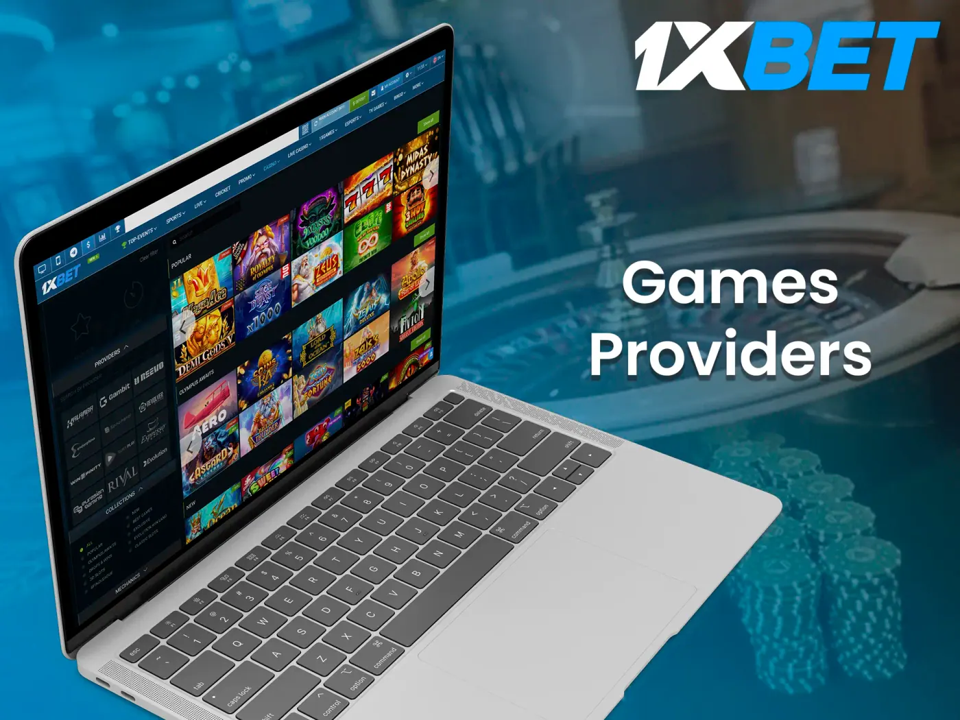 Games at 1xBet are presented by well-known modern providers.
