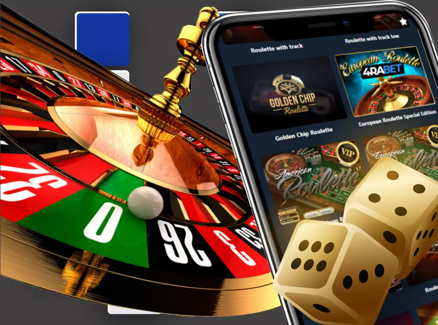 Play against real dealers in the 4Rabet casino app.