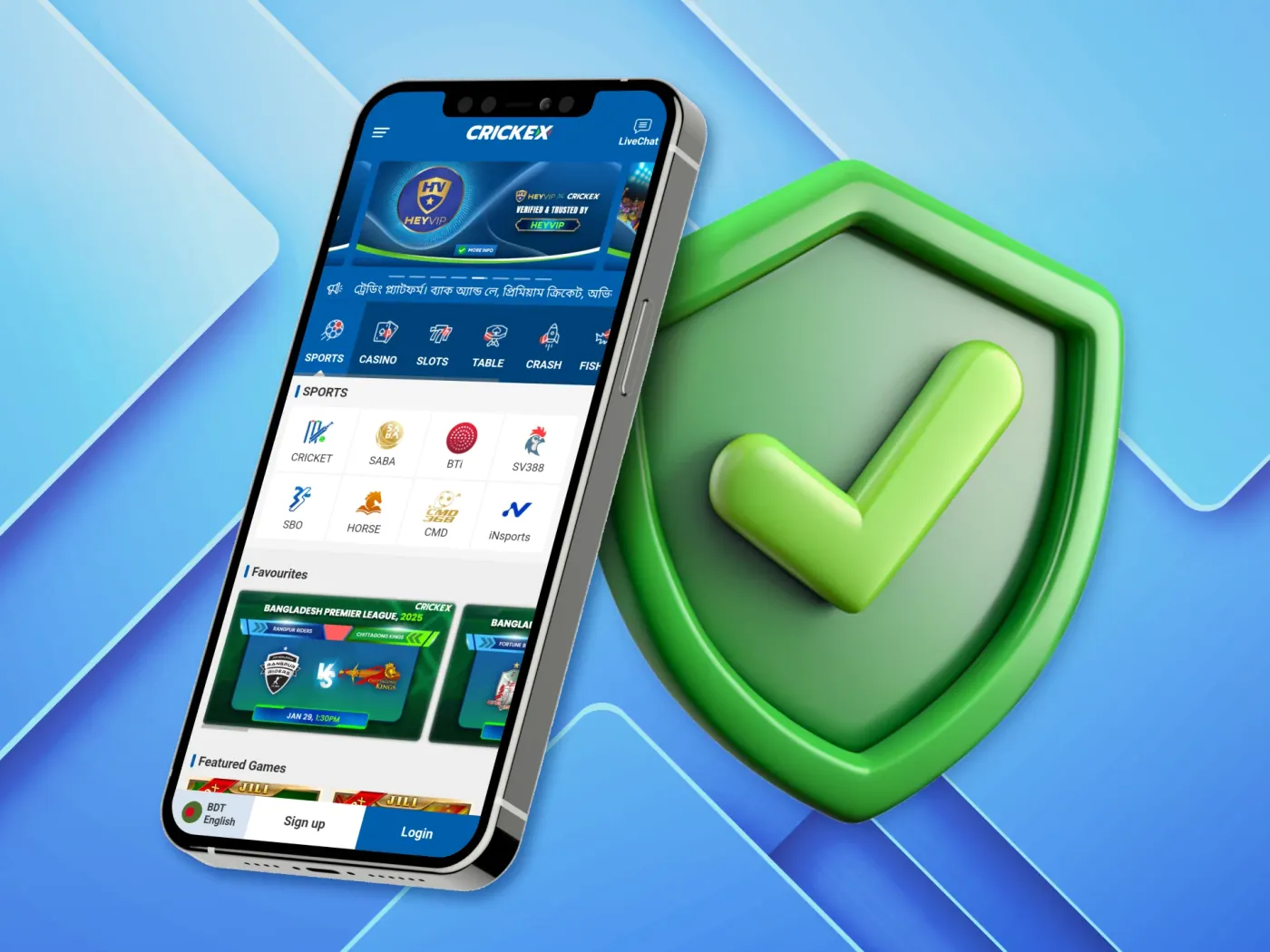 Security and fairness at online casino apps.