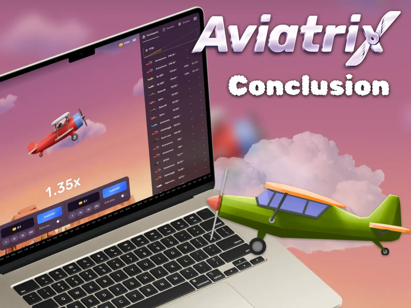 Aviatrix crash game.