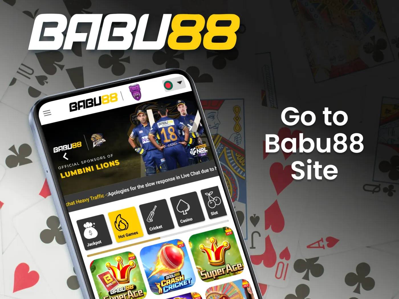 Navigate to the Babu88 official website.