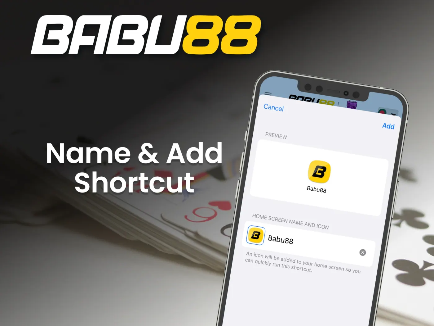 Rename and save the Babu88 bookmark.