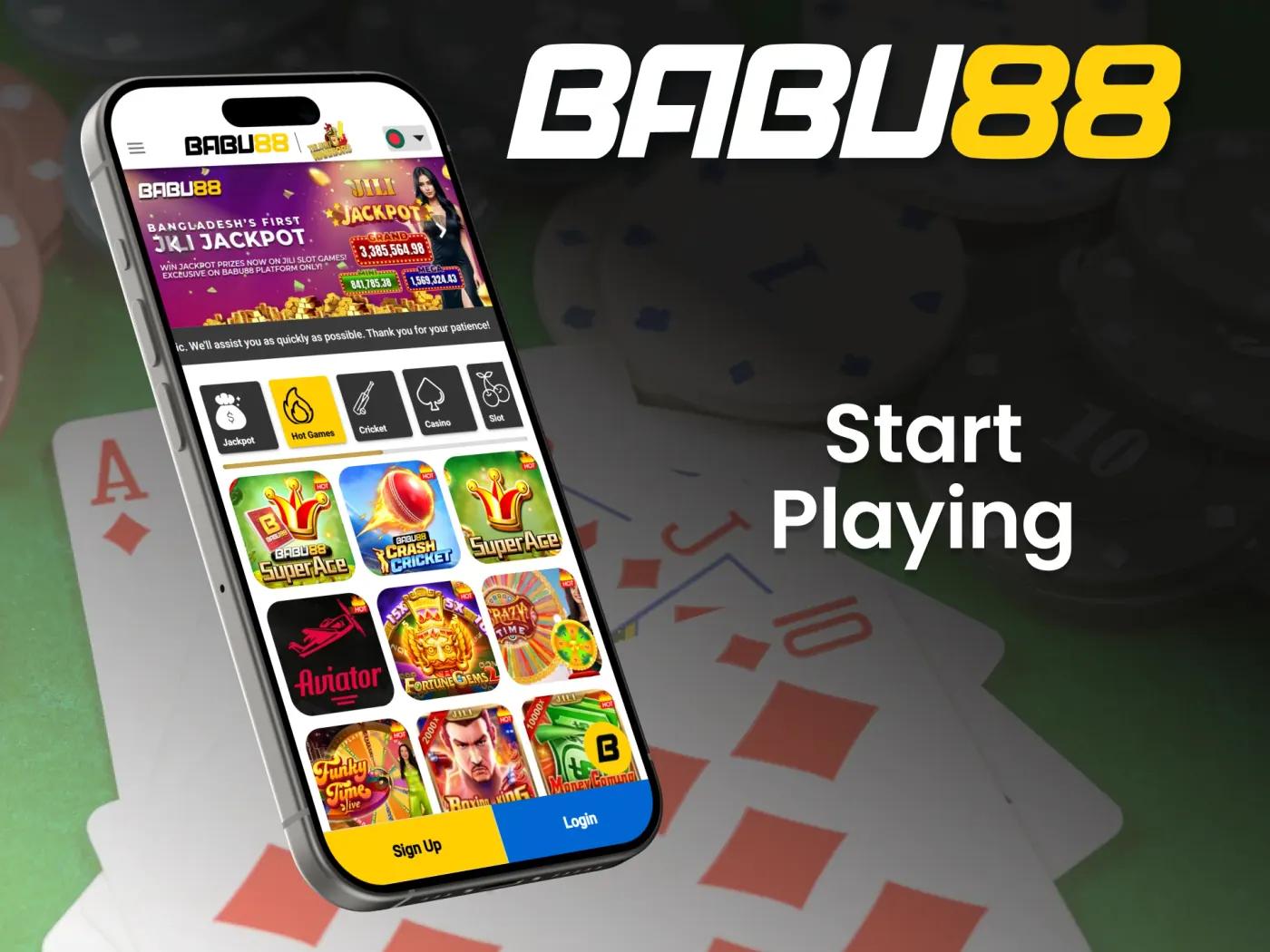 Open the Babu88 shortcut on your iOS device.