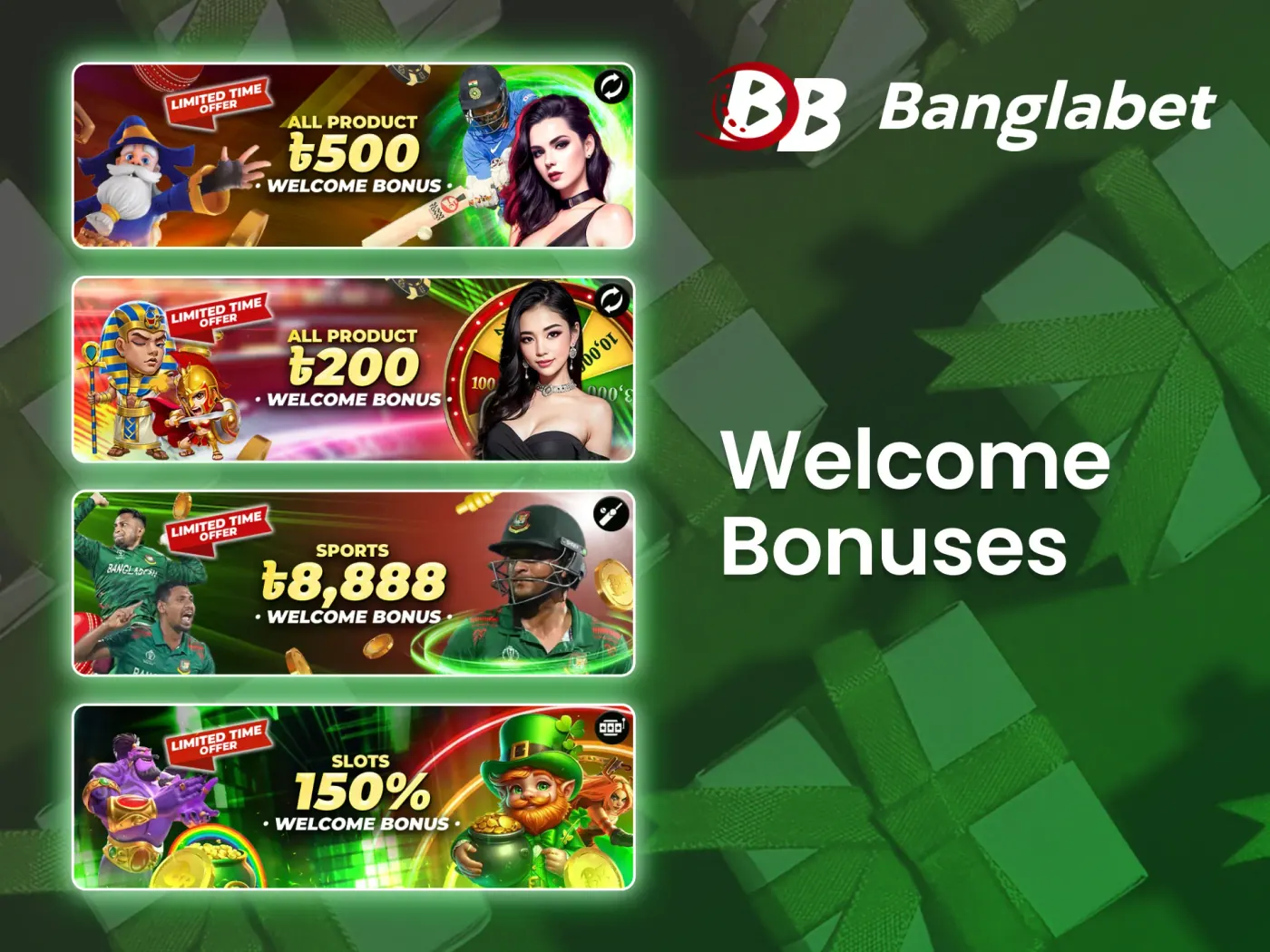 New members at Banglabet receive attractive welcome bonus offers.