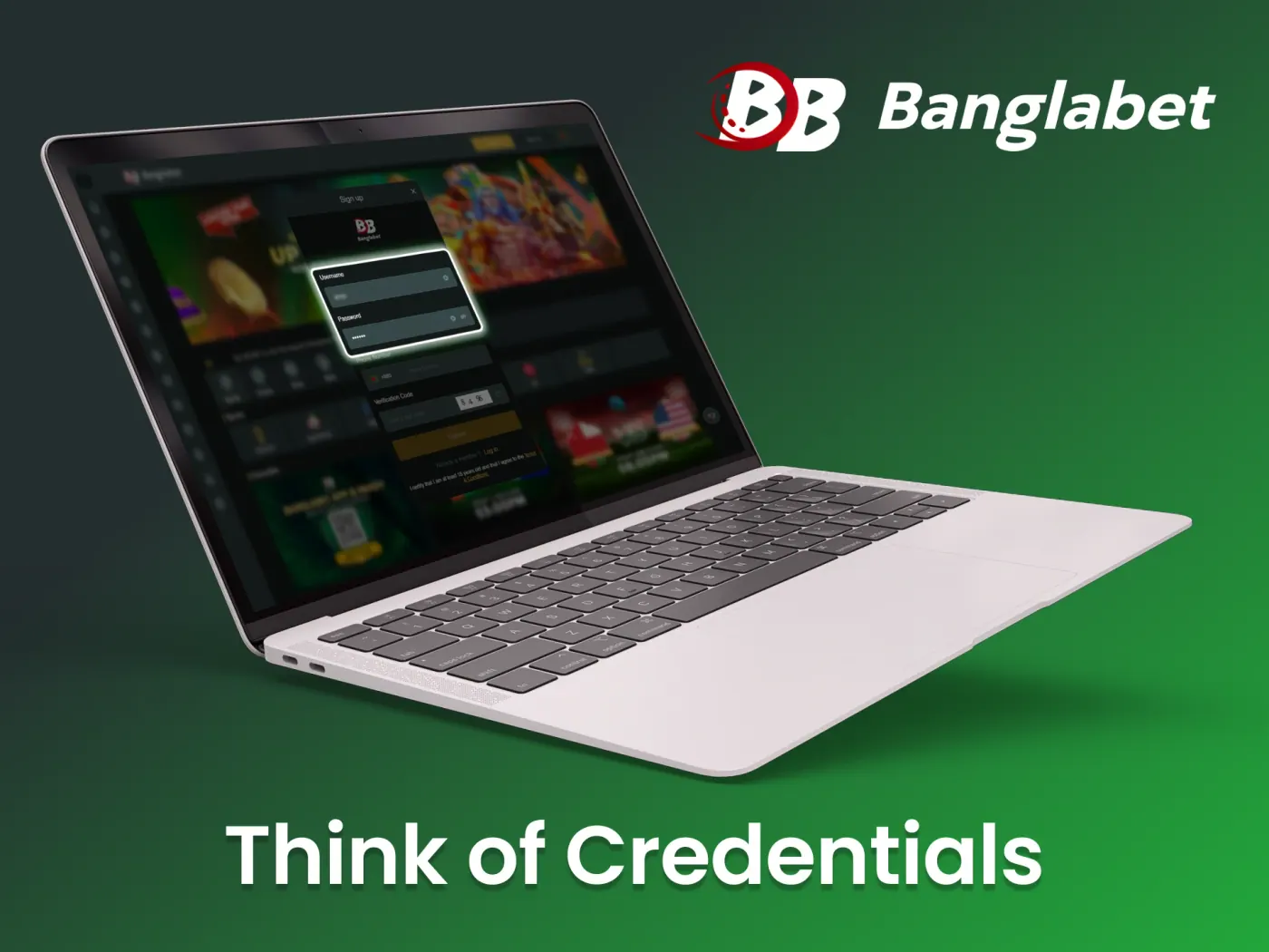 Set up login information for your Banglabet account.