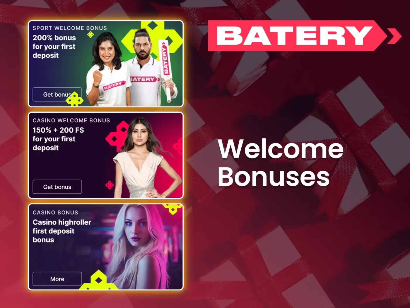 Power up your play with exclusive welcome bonuses at Batery casino.