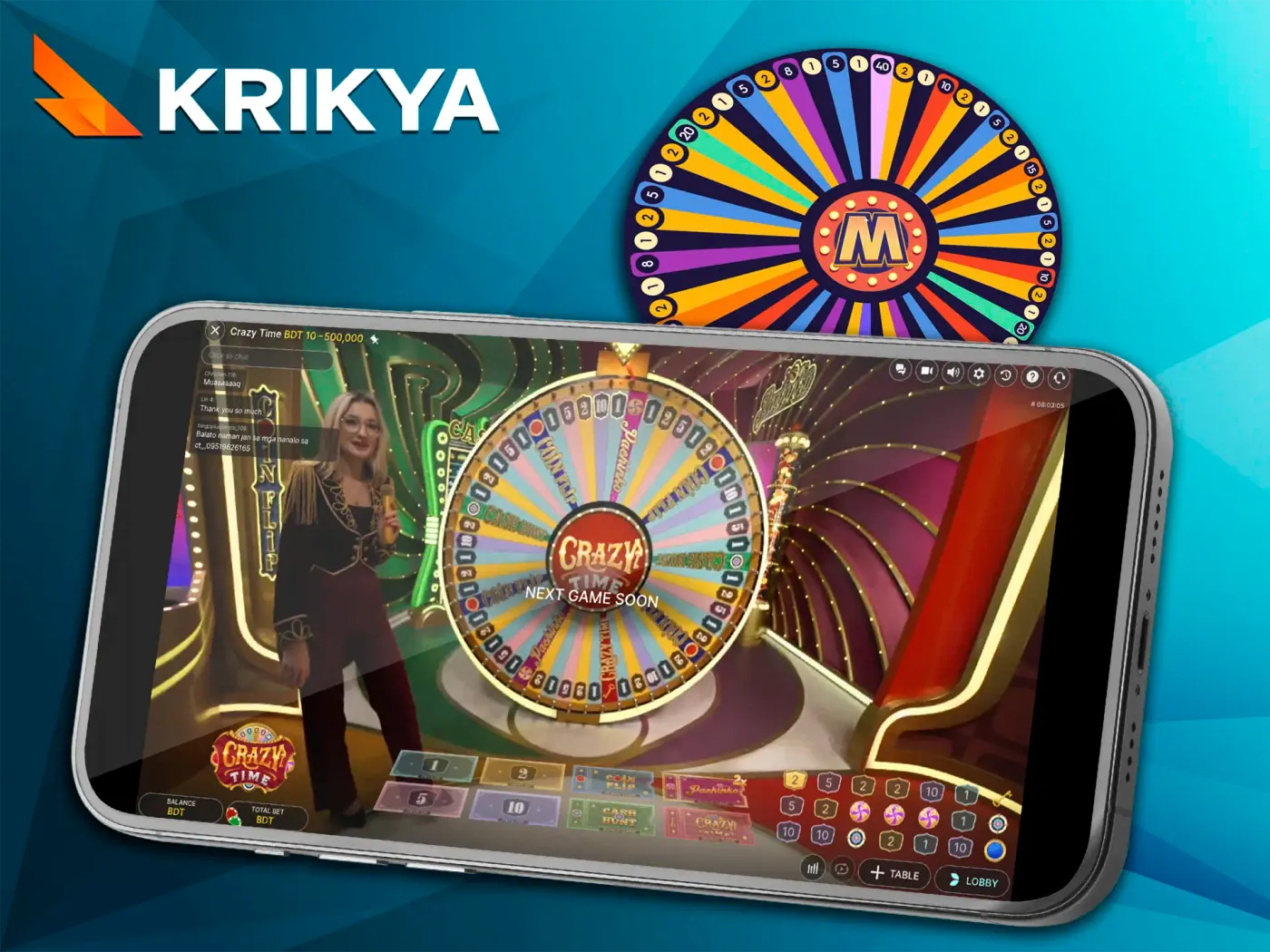 Enjoy colourful game shows on the app from Krikya.