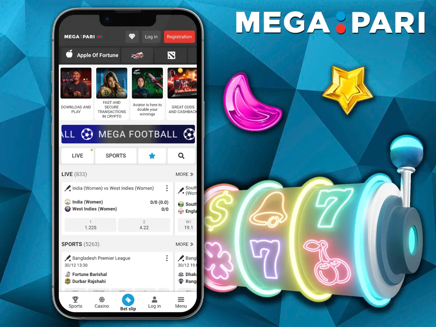 Best casinos apps megapari