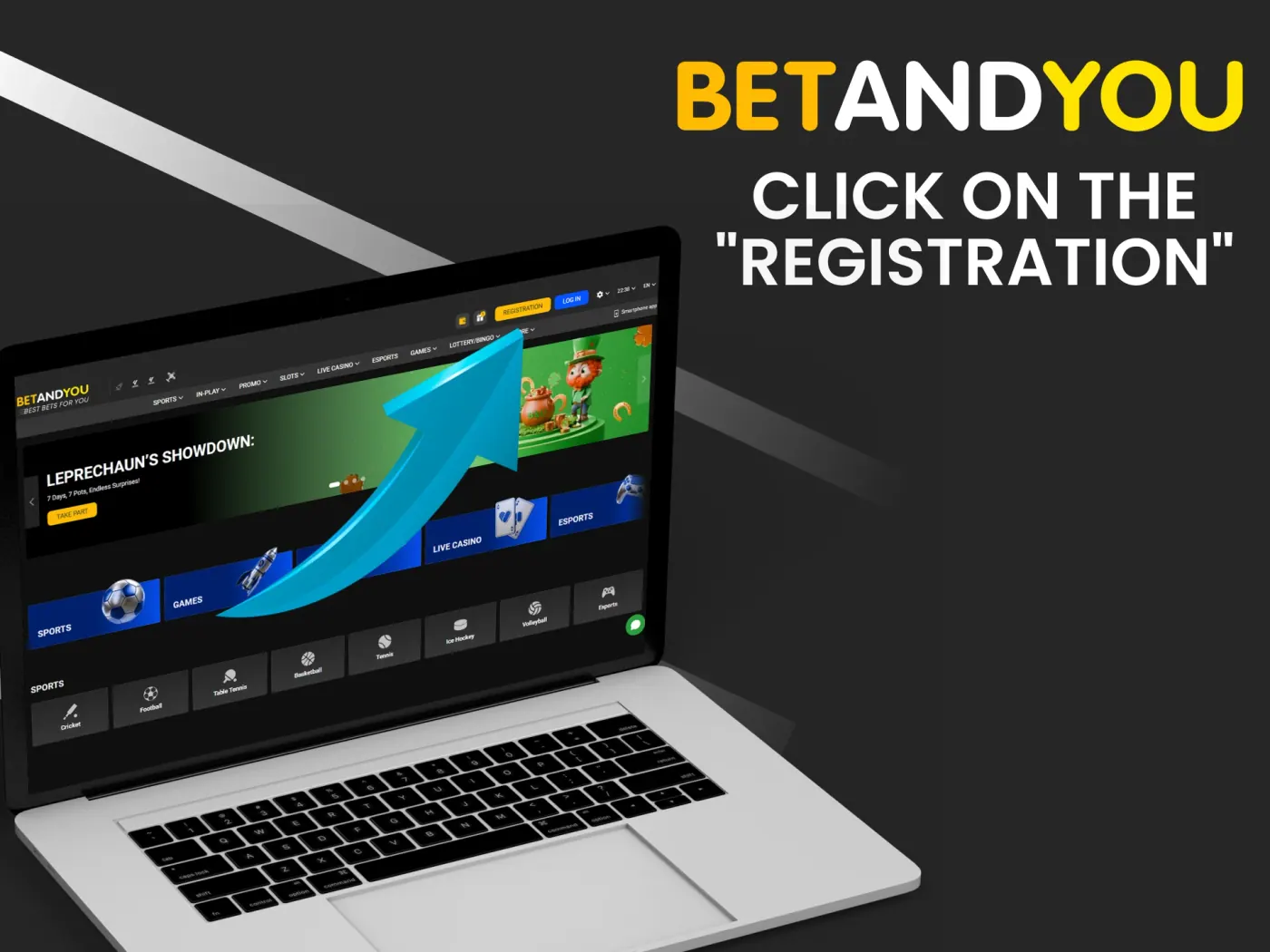 Click on the registration button Betandyou and join the fun.