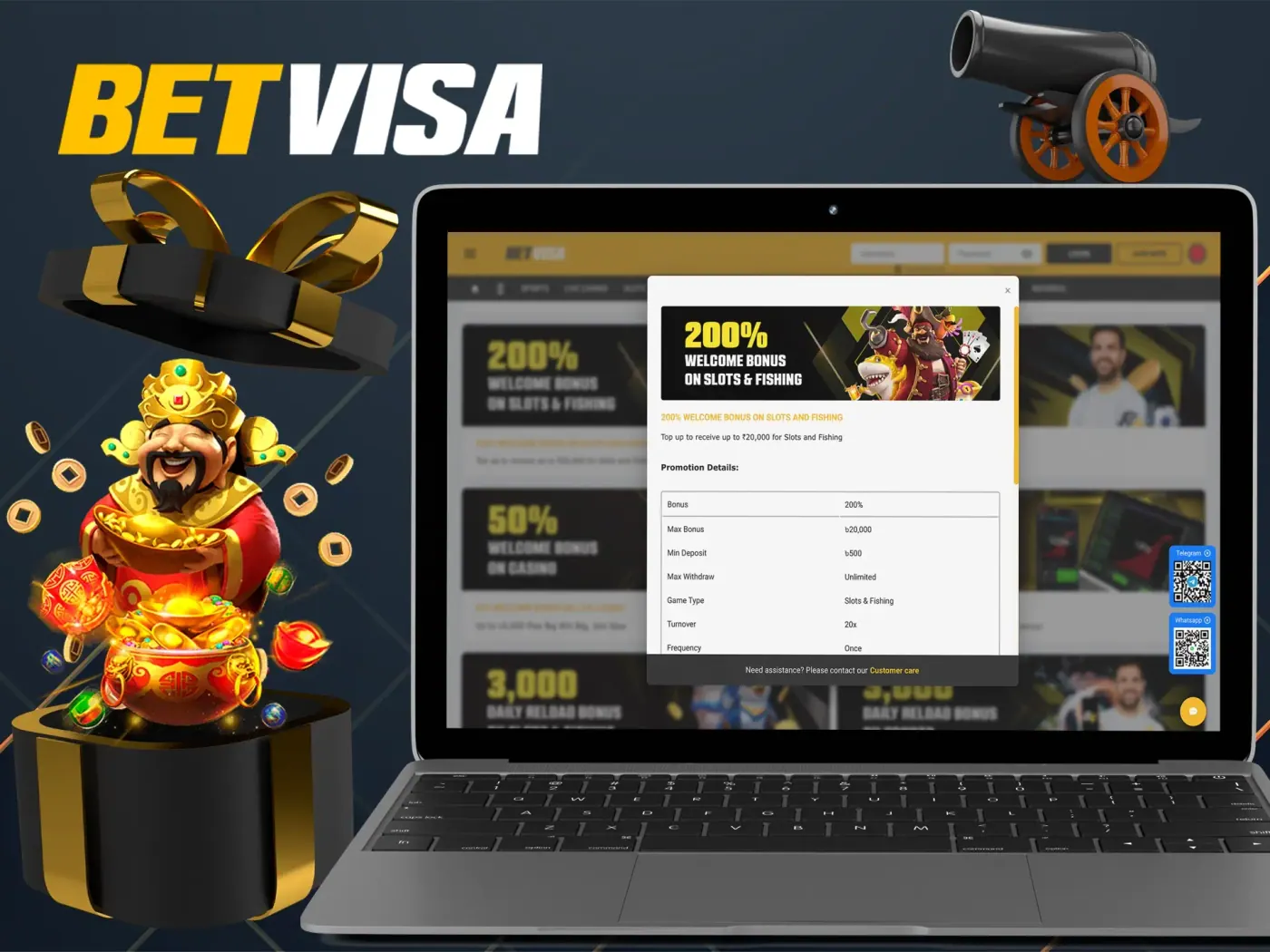 Betvisa welcome bonus on JILI slots.