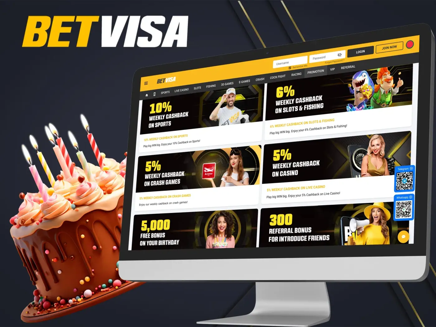 BetVisa promotions page.