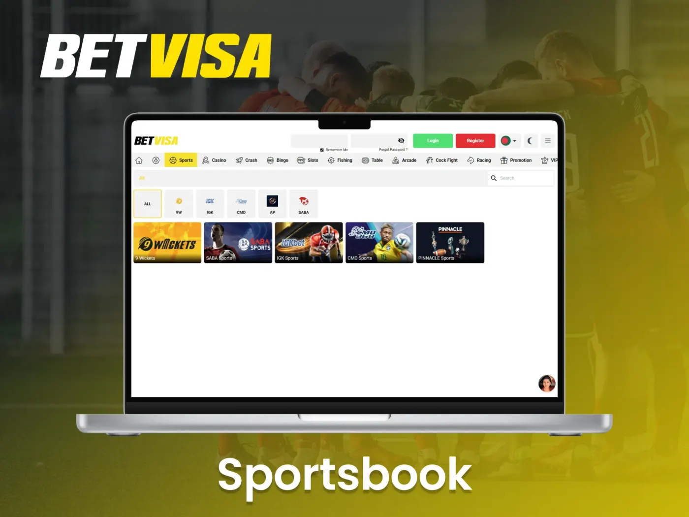 Clients can place bets on a wide range of sporting events at Betvisa.