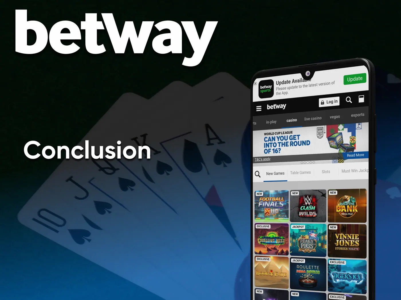 Betway app conclusion.