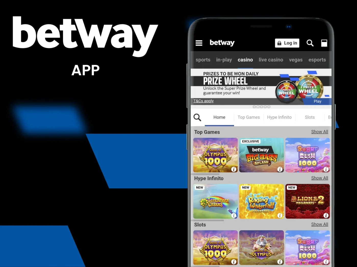 Betway mobile app.