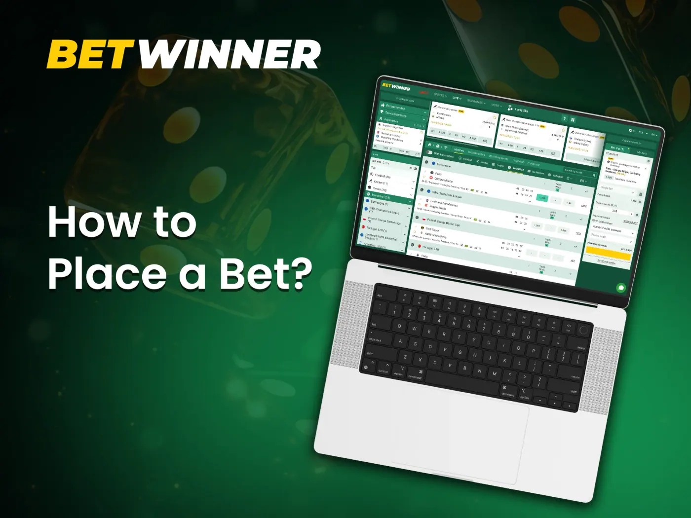 Placing a bet on Betwinner is simple and accessible for everyone.