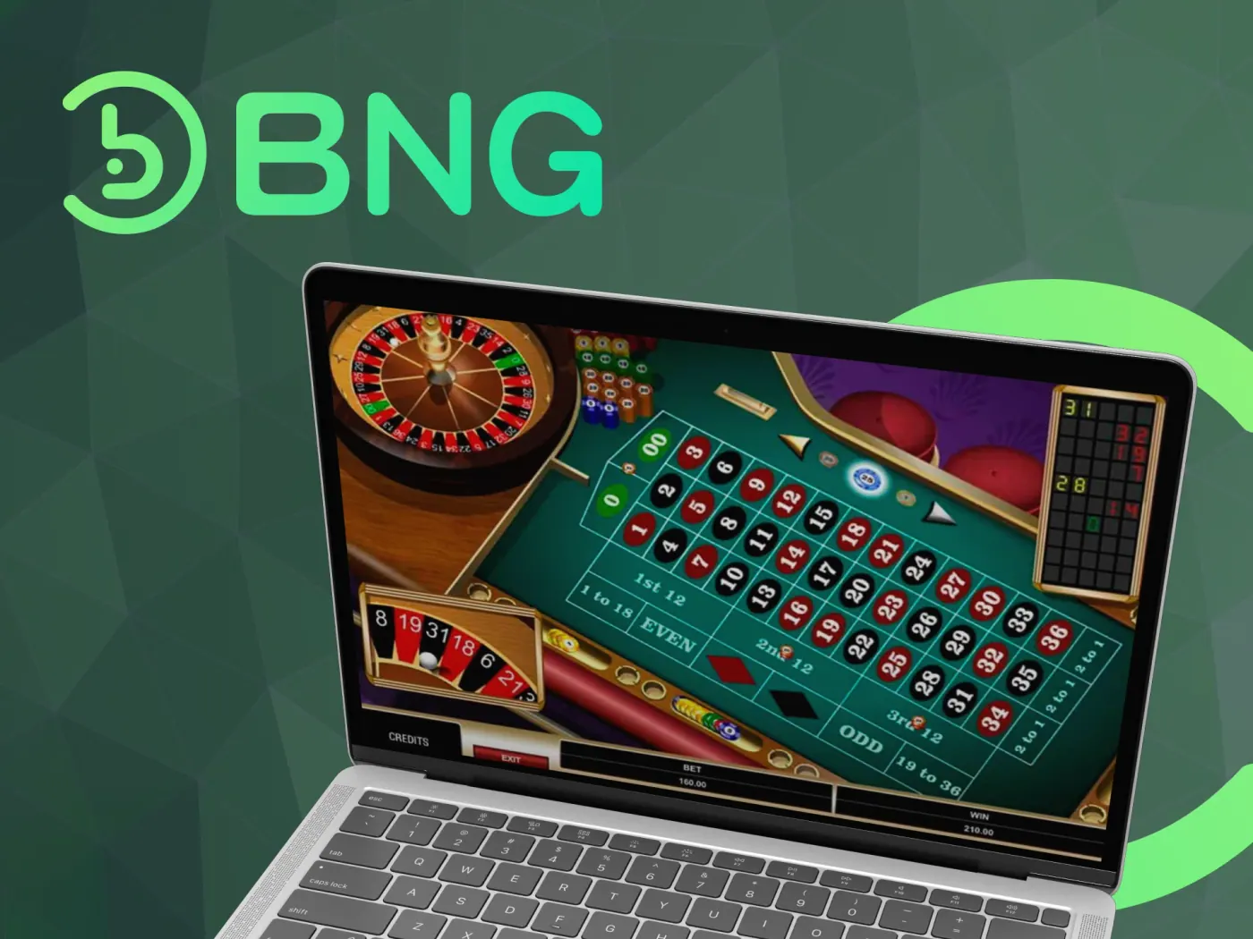 Roulette from Boongo.