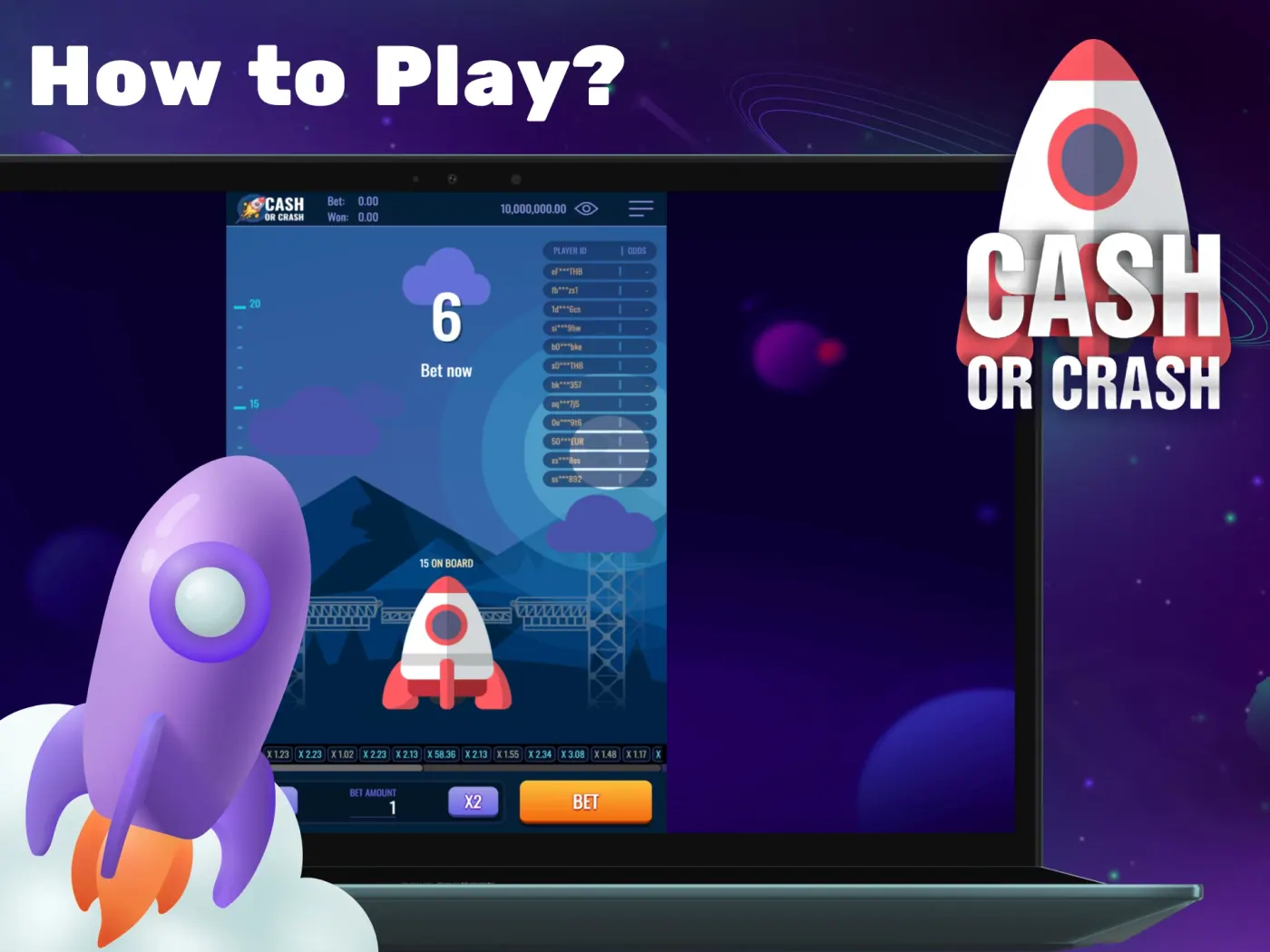 How to play Cash or Crash.