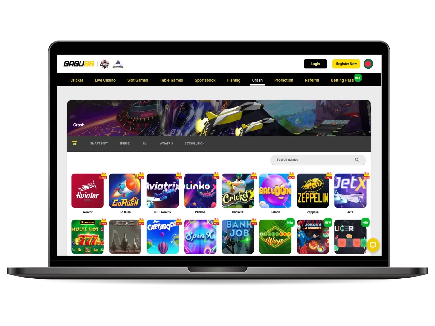 Babu88 casino where you will meet a lot of crash games.