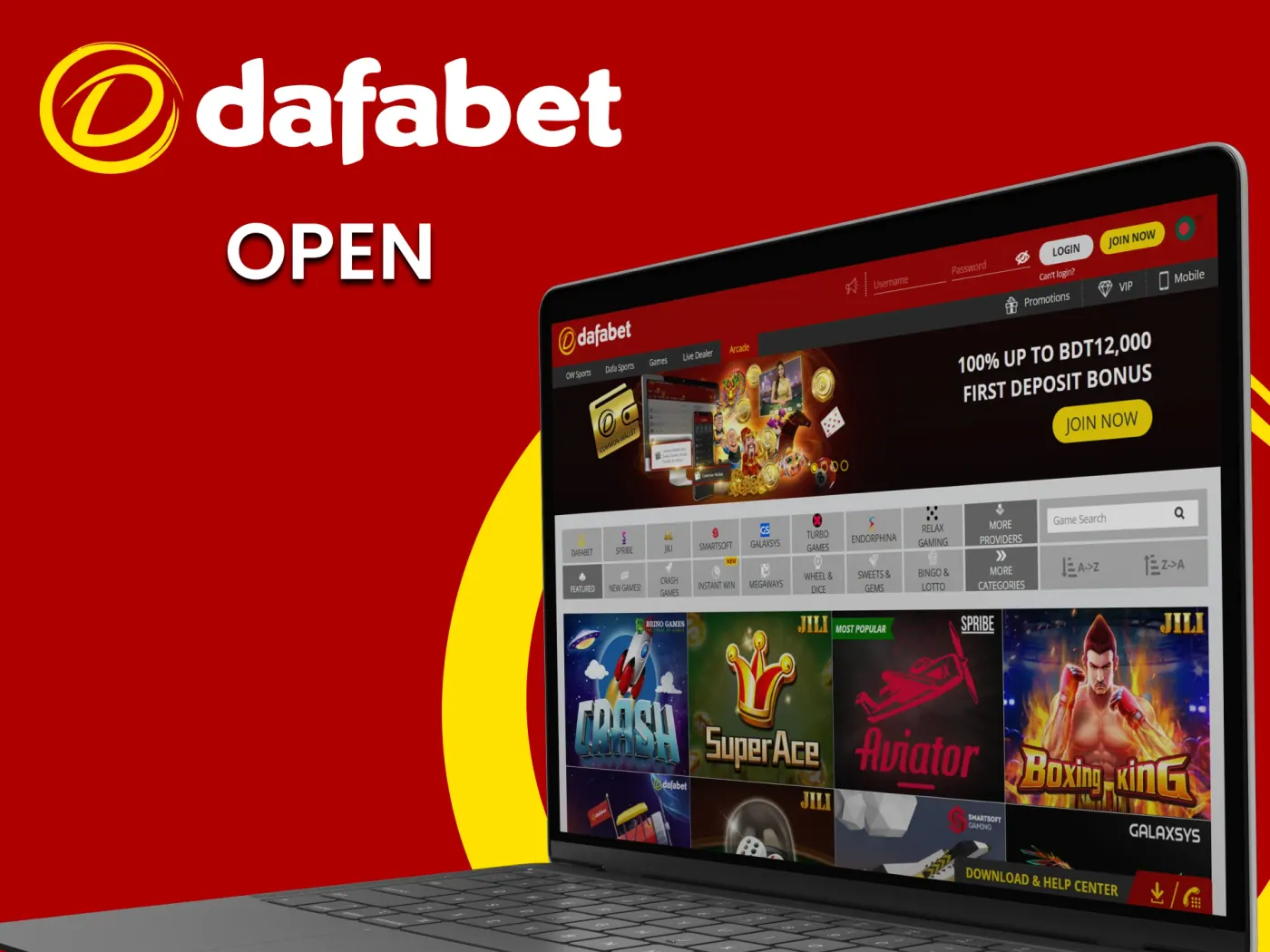 Open the Dafabet site and start your journey.