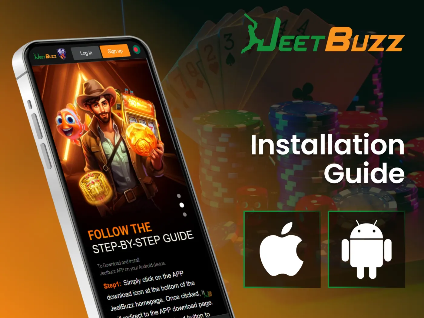 Follow the installation guide to quickly get the JeetBuzz application on your device now.