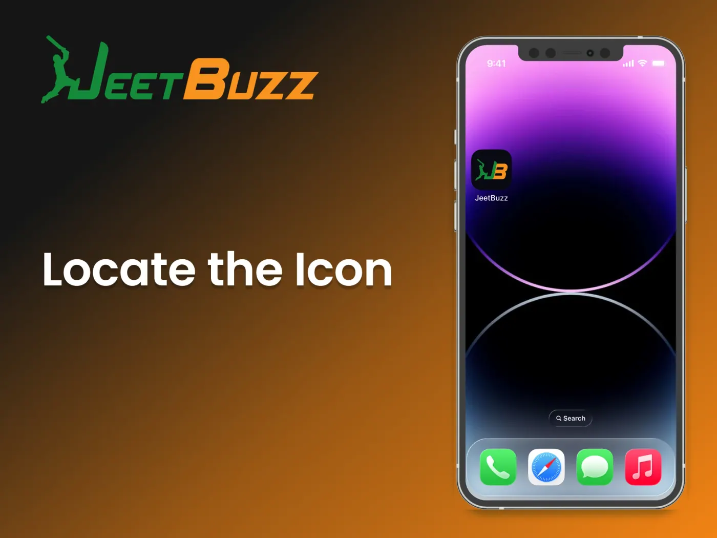 Locate the Icon for JeetBuzz on your iOS home screen and tap it to launch the site.