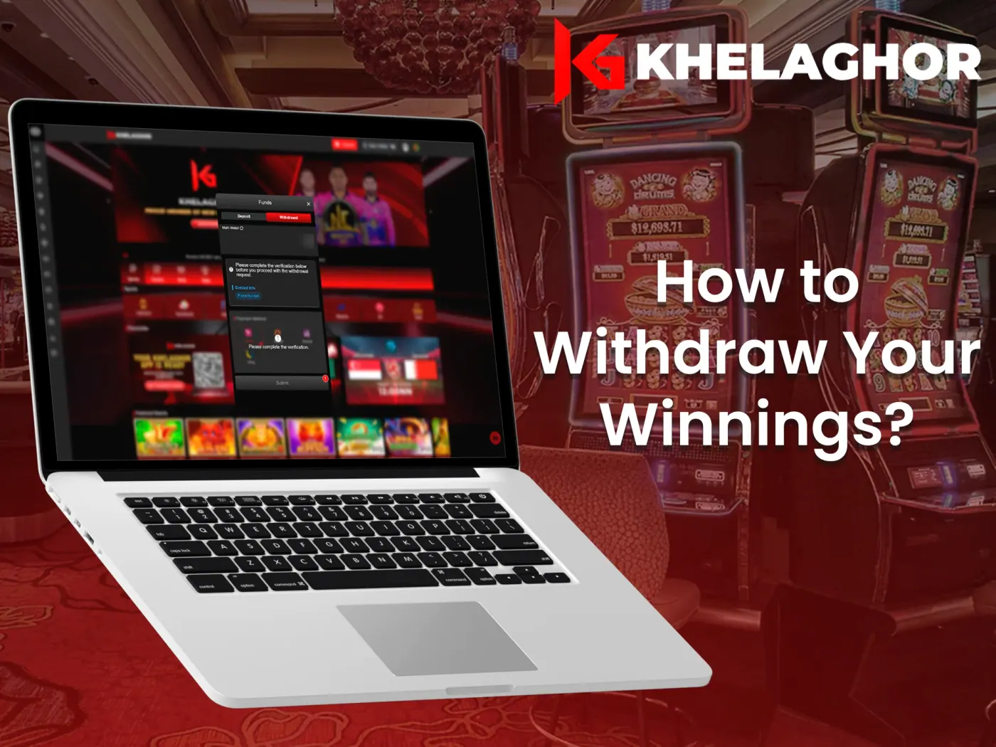 Follow these instructions to withdraw money from Khelaghor.