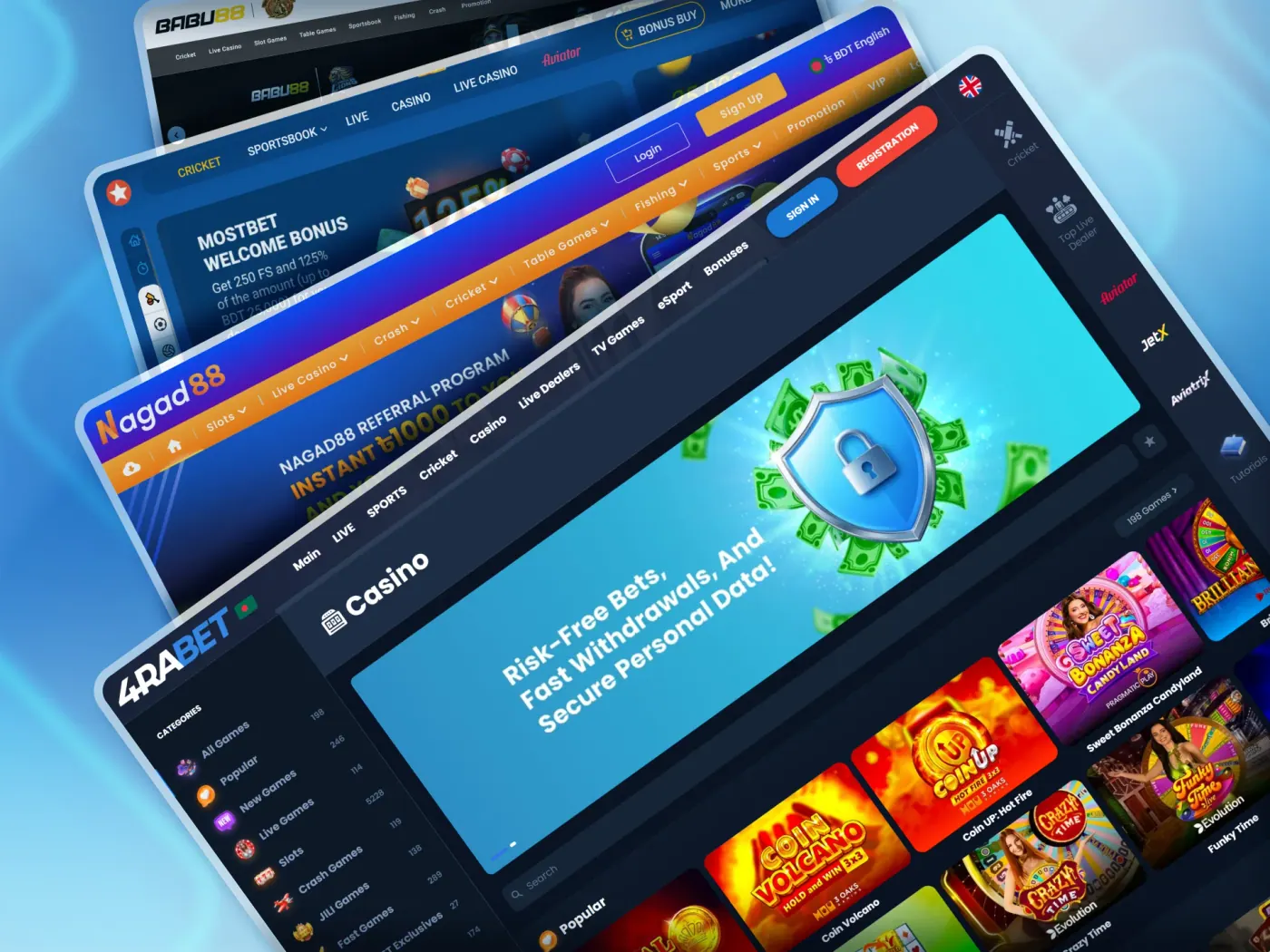 Points to compare between online casinos.