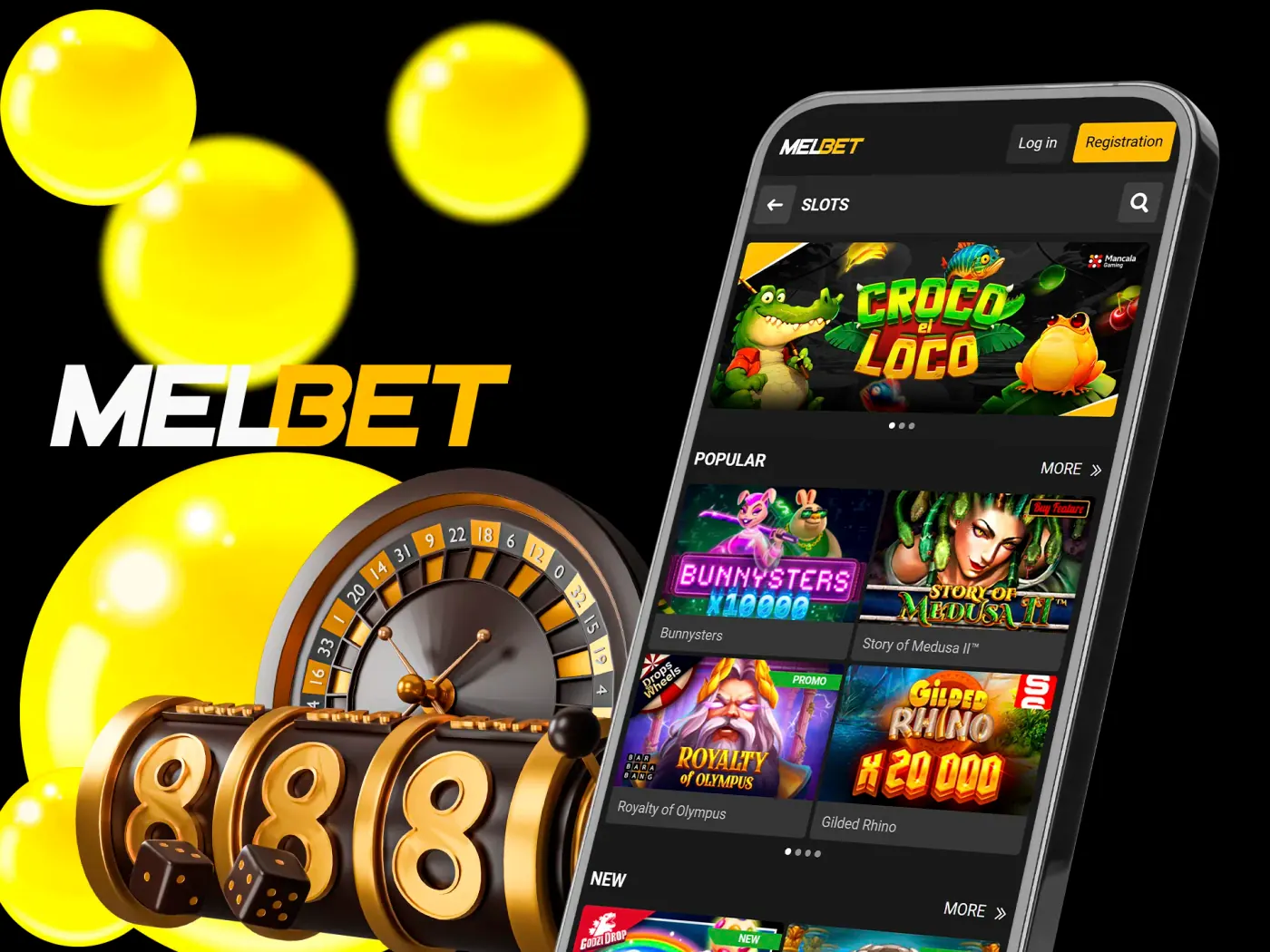 Melbet casino has a great collection of slots with different themes.