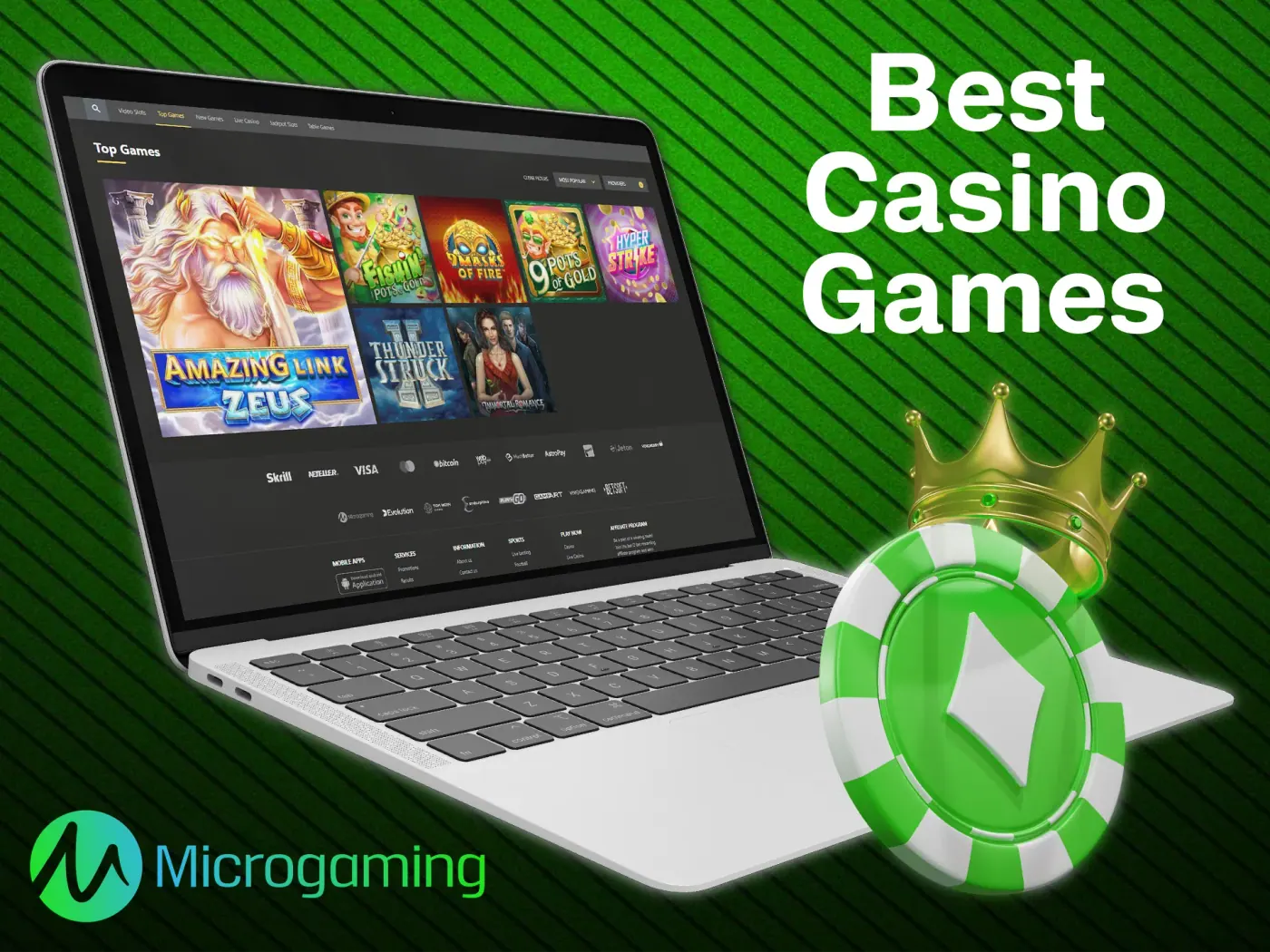 The most popular Microgaming casino games.