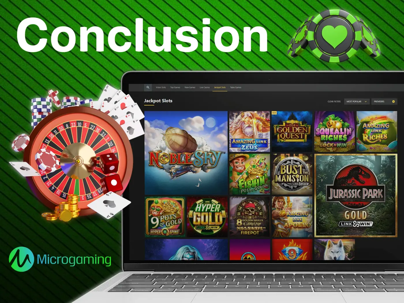 Microgaming casino games on desktop and mobile.