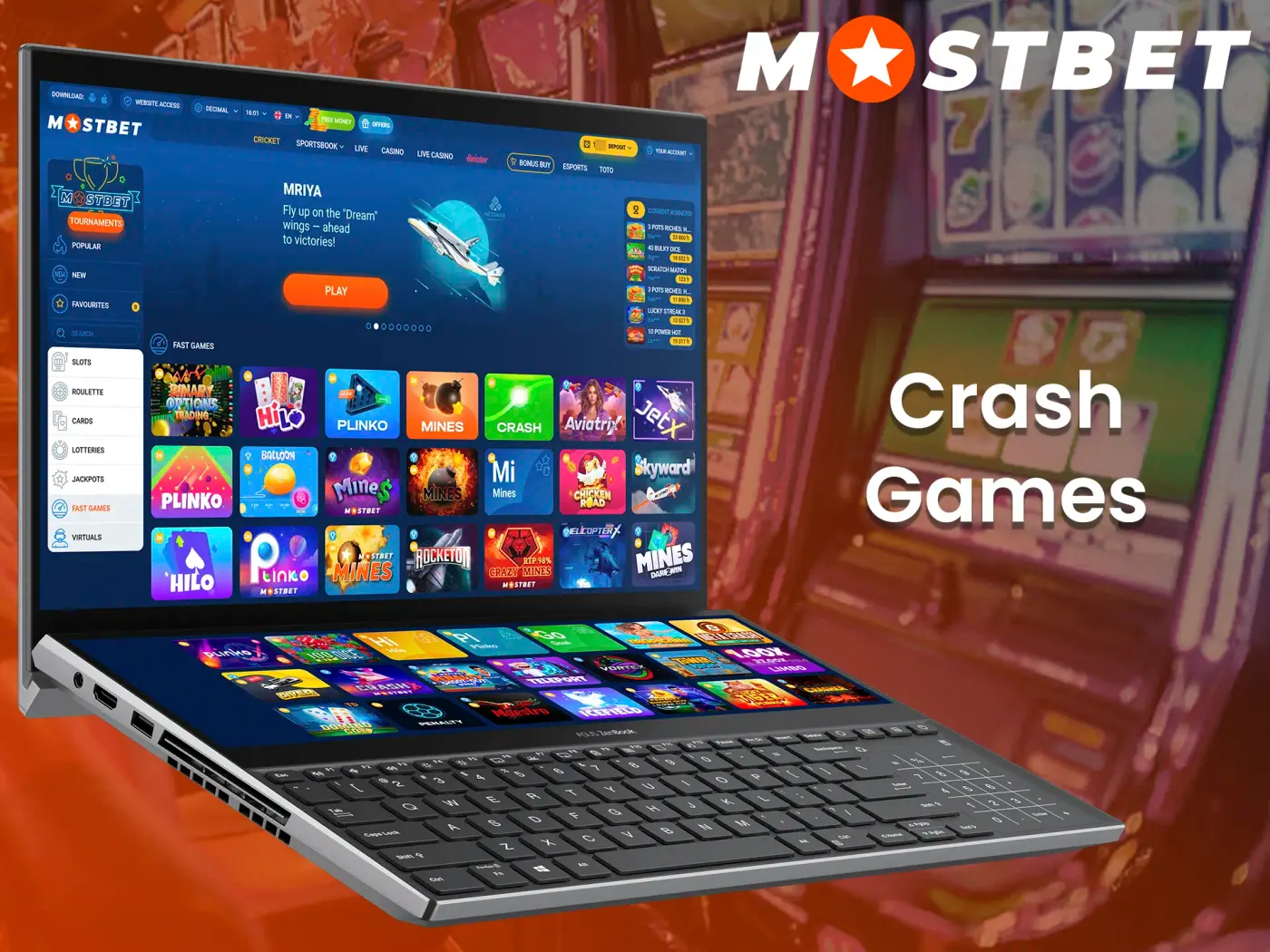 Try popular crash games with an element of risk at Mostbet website.
