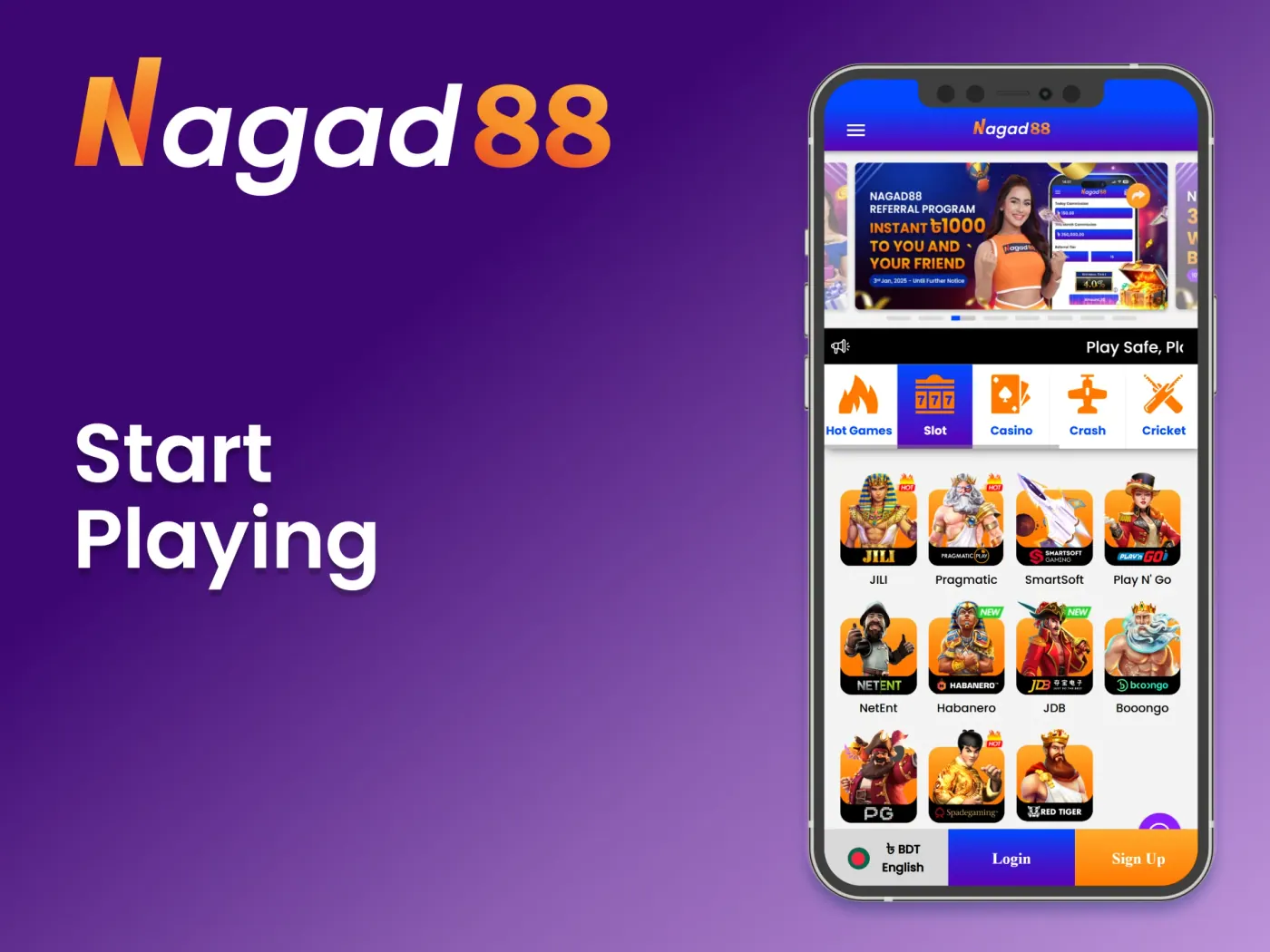 Enjoy the Nagad88 online casino on your iPhone or iPad.