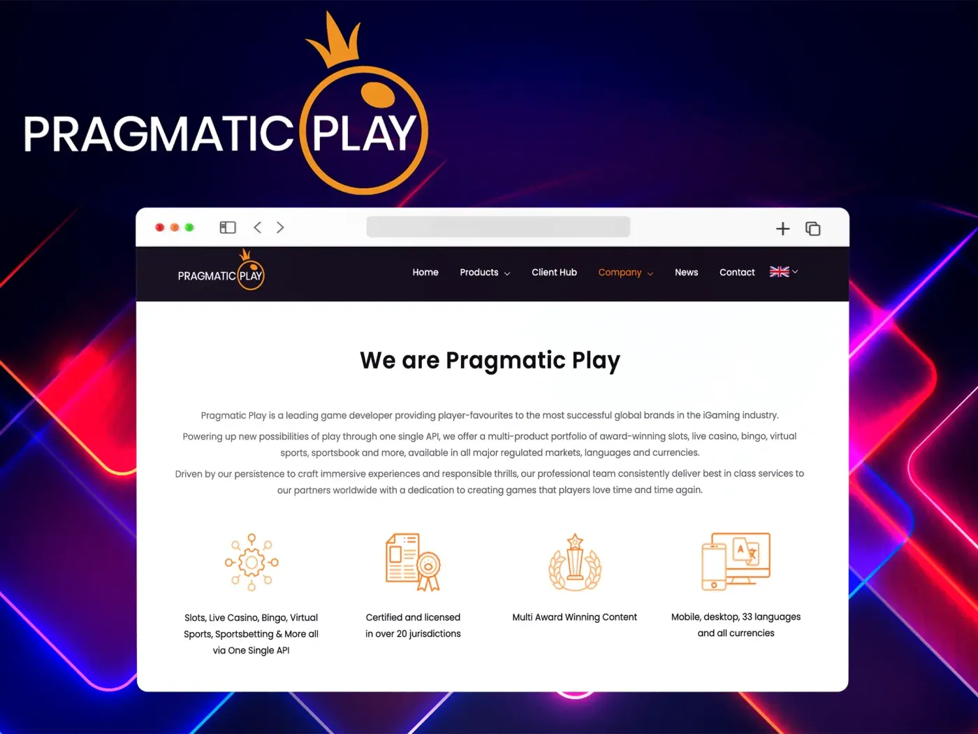 Pragmatic Play games.