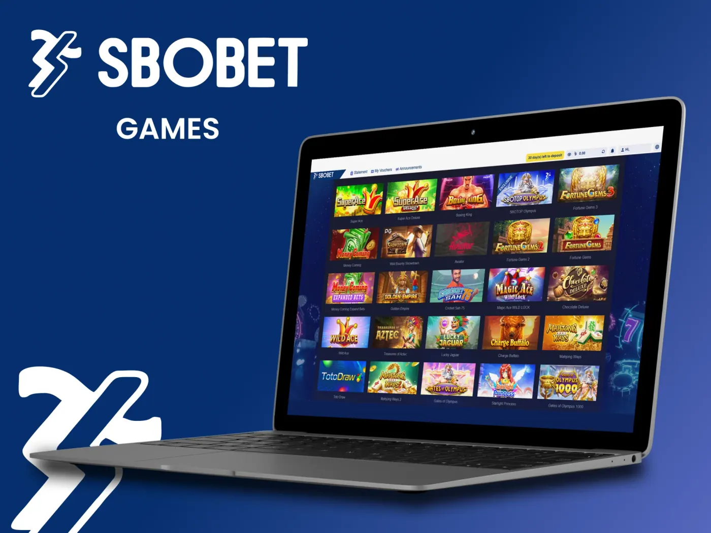 SBOBET casino games section.