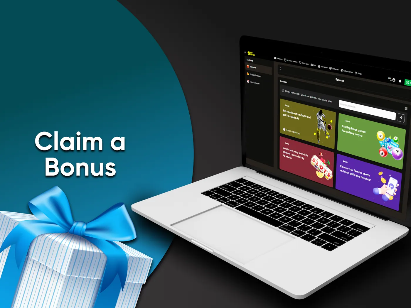 Claiming a new-customer bonus.
