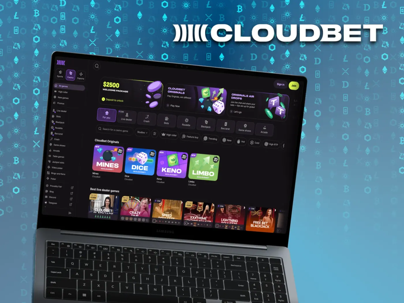 Cloudbet crypto casino.