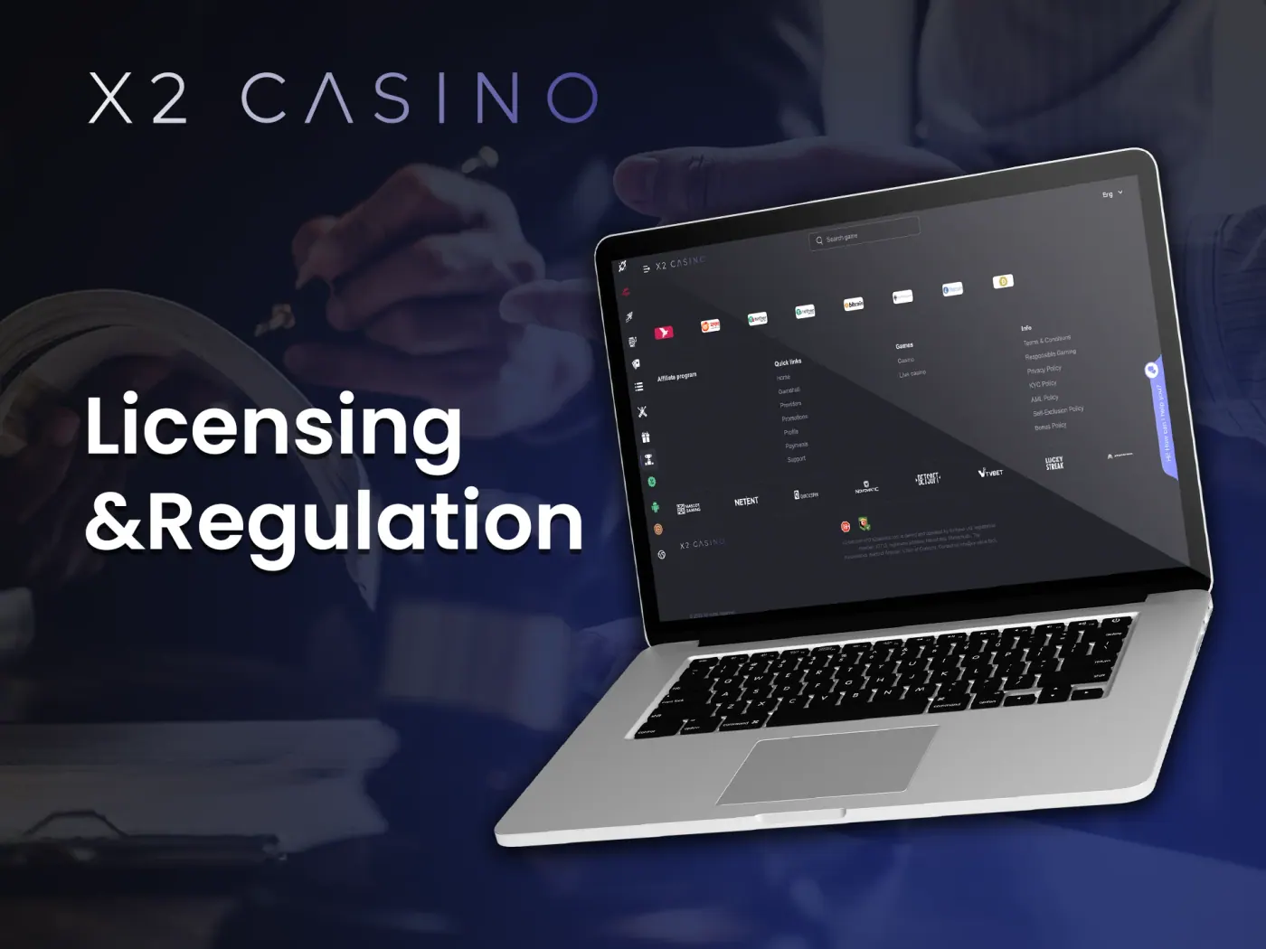 X2 Casino licensing and regulation.