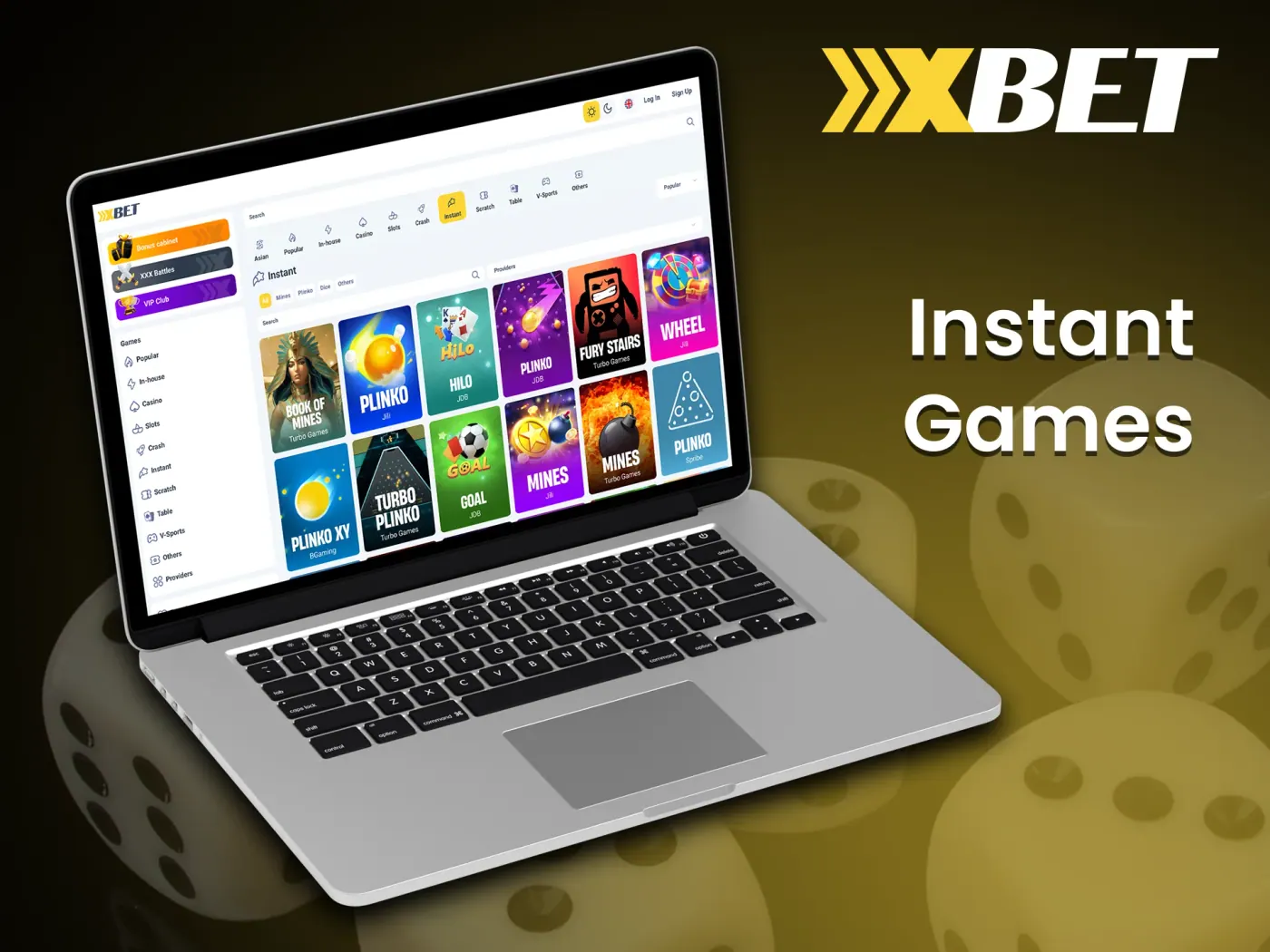 Xxxbet instant games.