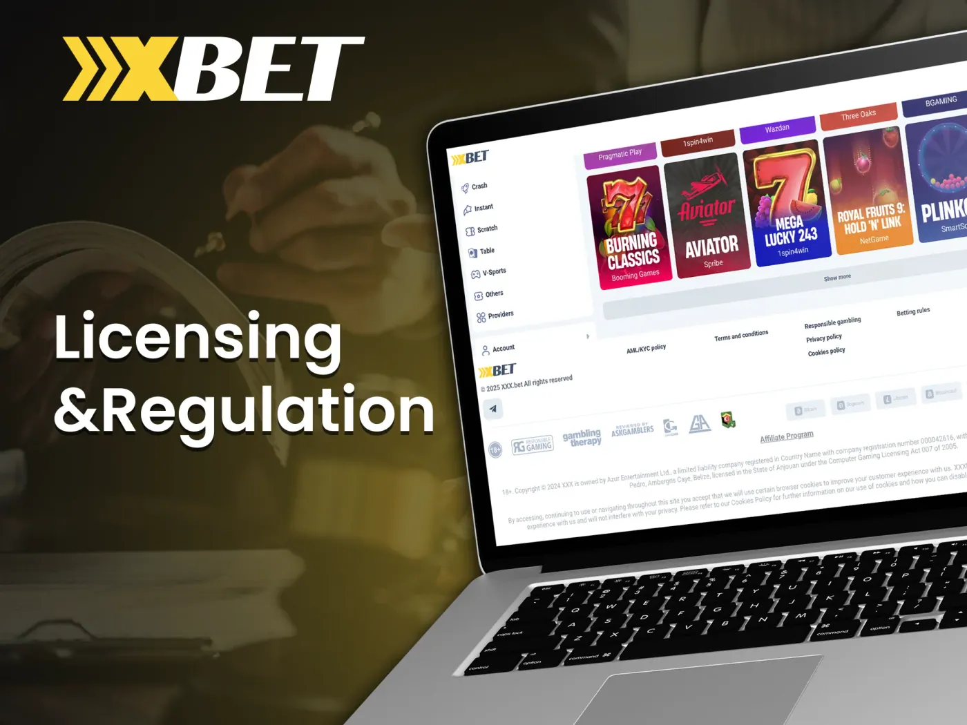 Xxxbet casino licensing and regulation.