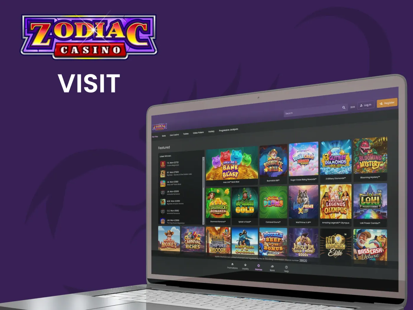 Visit Zodiac casino site and start your journey.
