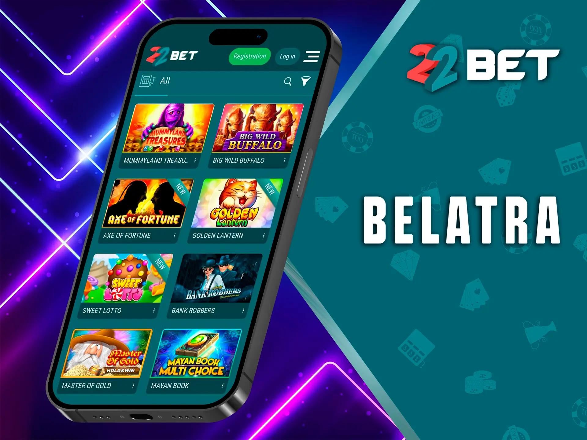 Belatra is a well-known provider among slot game enthusiasts at 22Bet Casino.