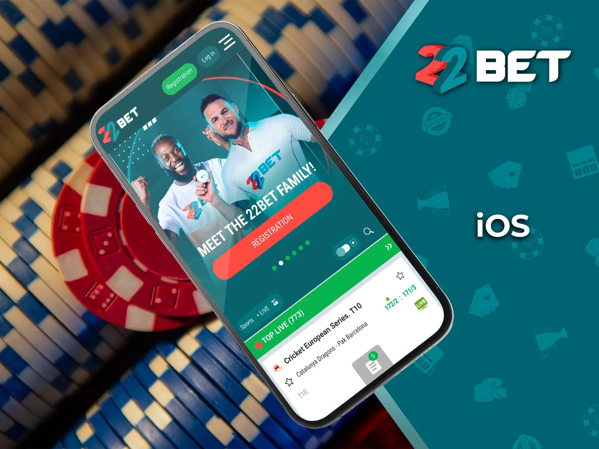 The app from 22Bet Casino is great for any iOS device.