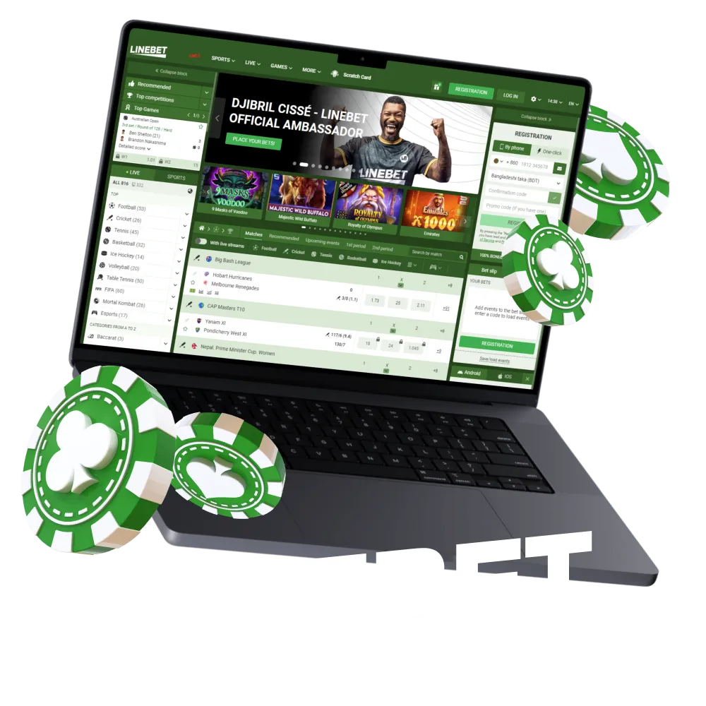 Linebet is a well-known online casino in Bangladesh.