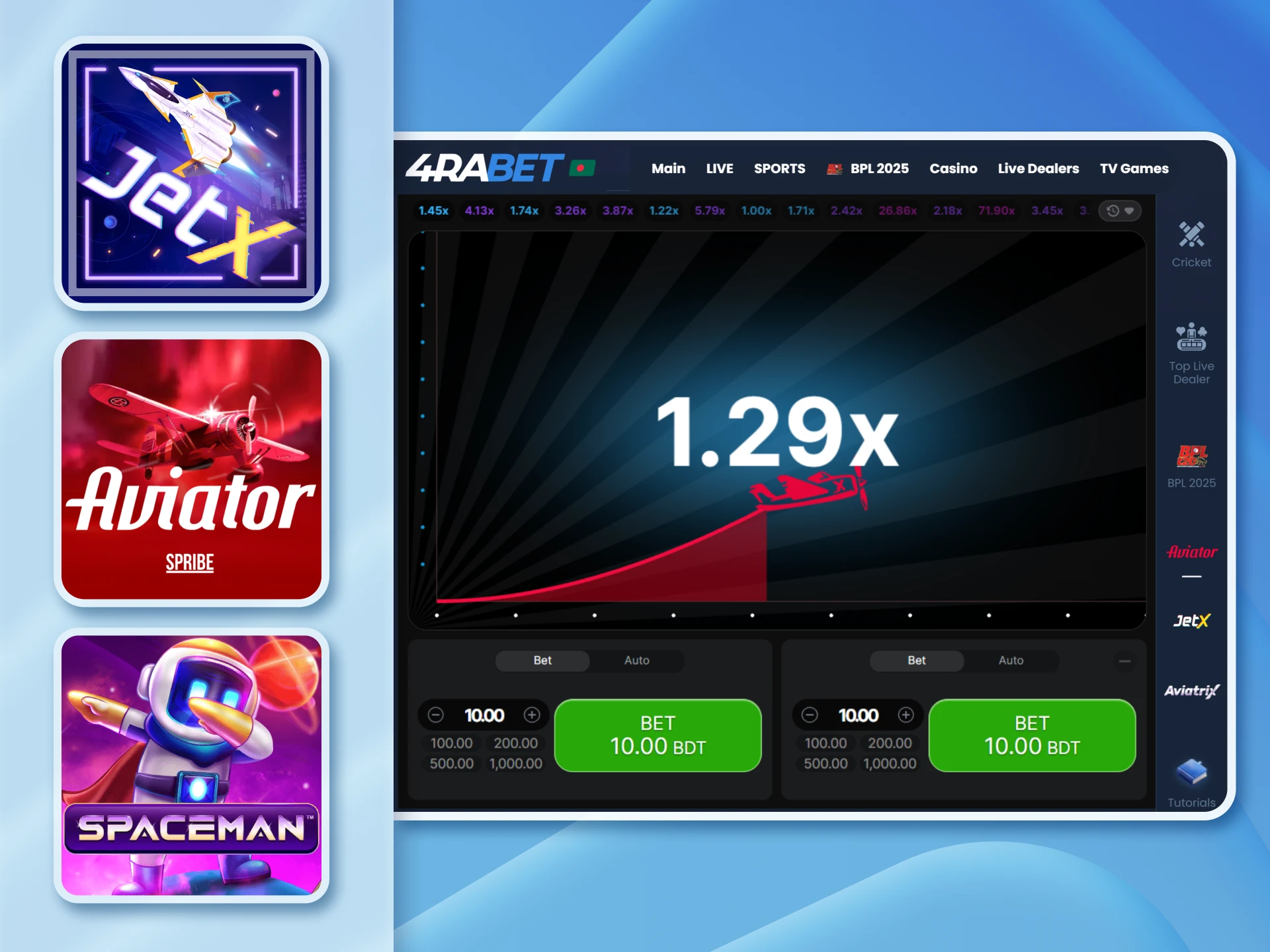 Give it a shot at crash games in the online casinos of Bangladesh.