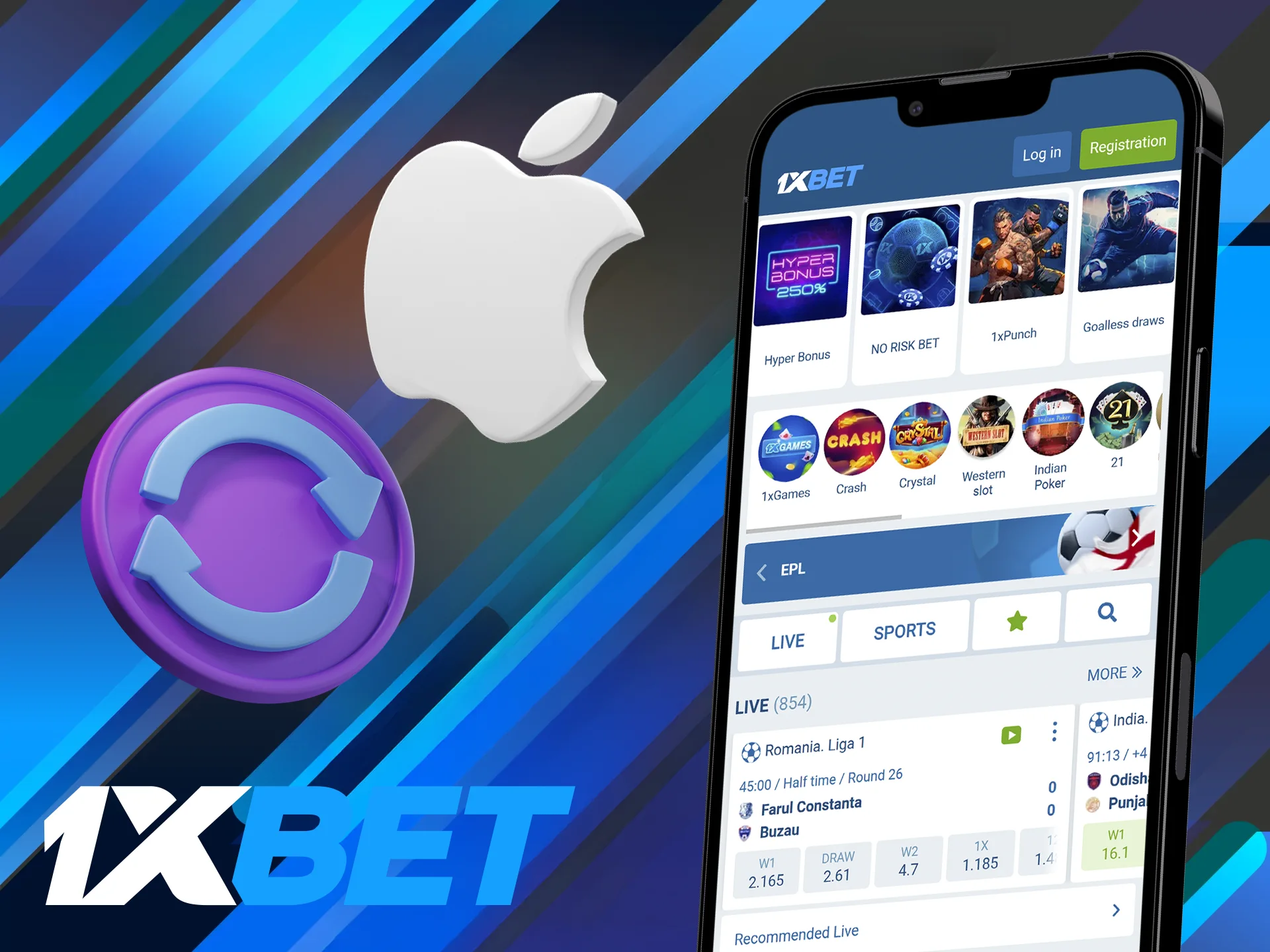 How you can update the 1xBet app for iOS.